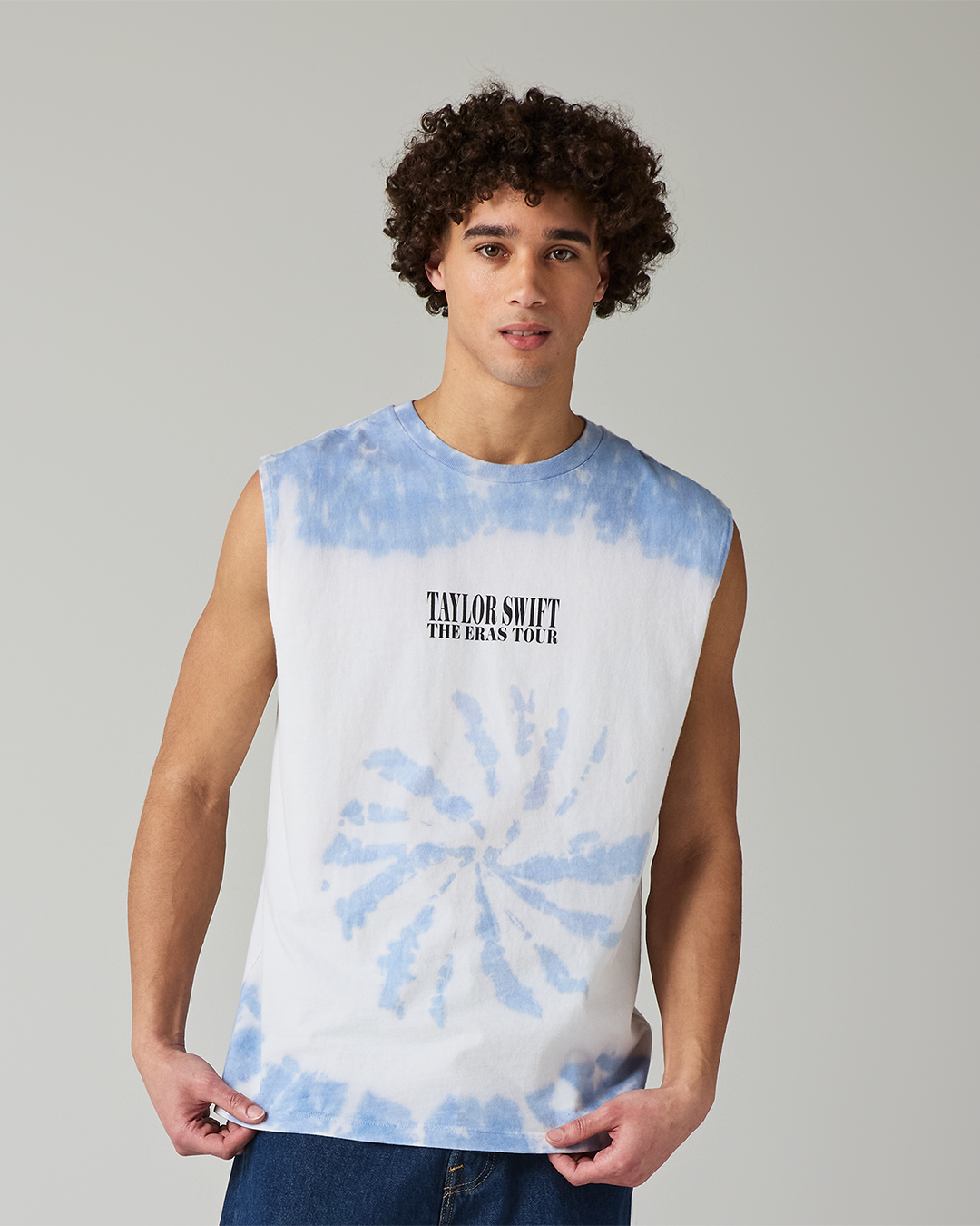 Taylor Swift | The Eras Tour Tie Dye Tank Top L size model close up