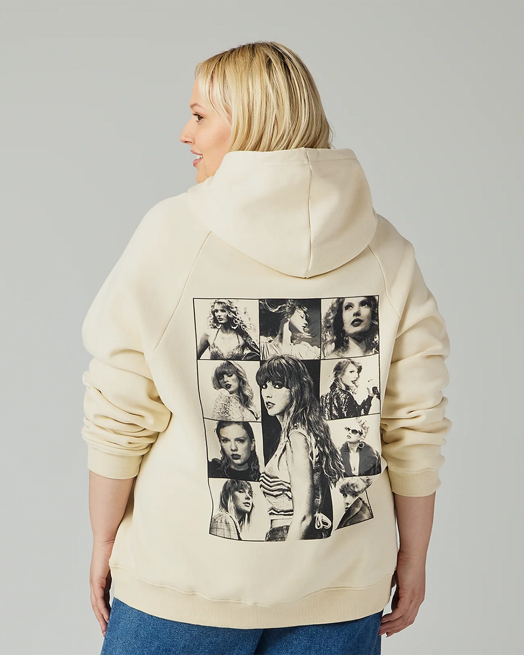 Taylor Swift | The Eras Tour I Beige Hoodie 2XL model back