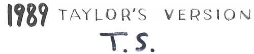 1989 Taylor's Version logo + 1989 TS Logo