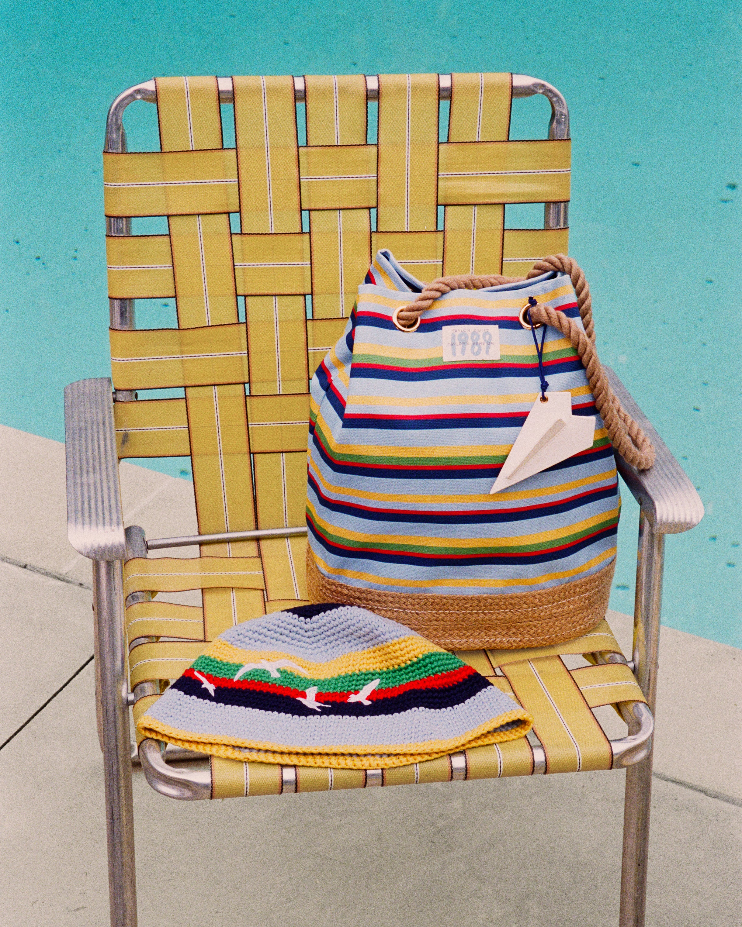 1989 Striped Bucket Bag lifestyle image