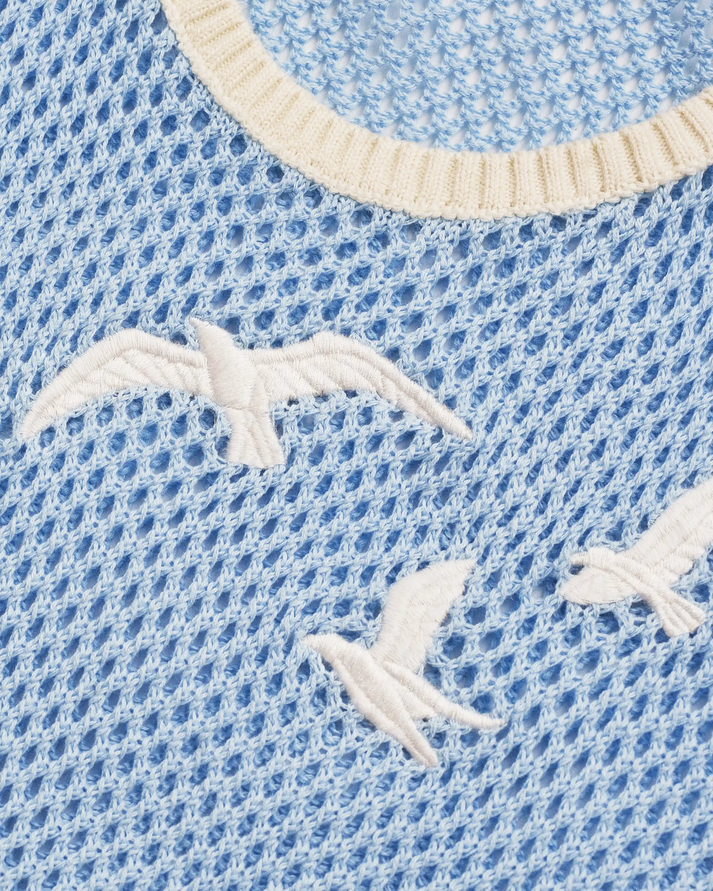 1993 Seagull Mesh Coverup Dress seagull detail