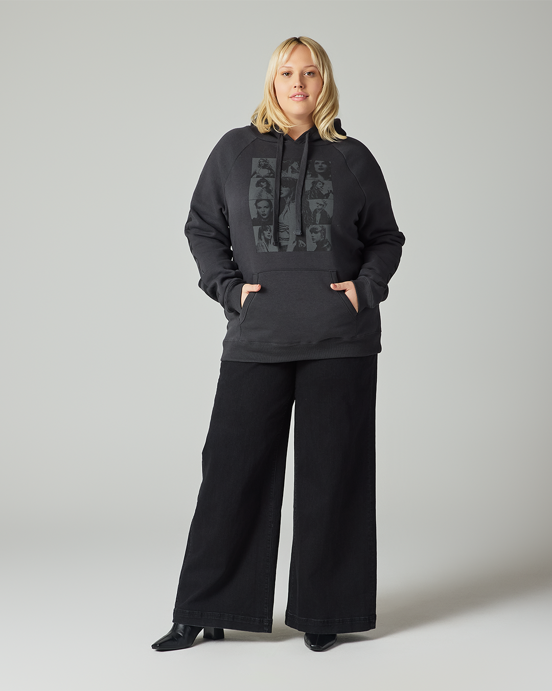 Taylor Swift | The Eras Tour Through London Black Hoodie 2XL full length front