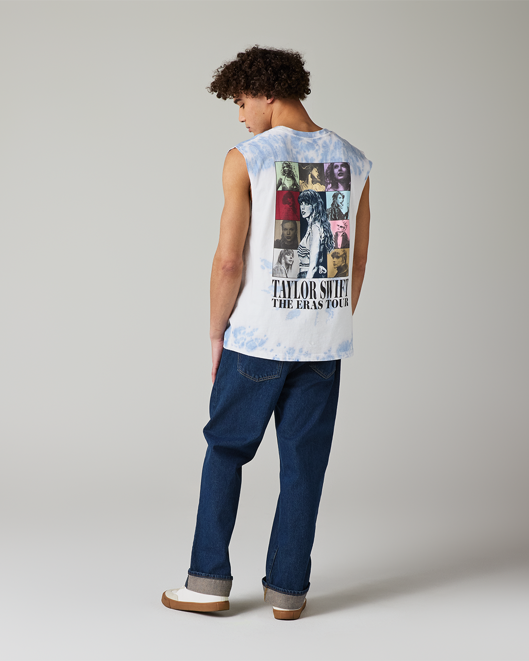Taylor Swift | The Eras Tour Tie Dye Tank Top L size model full length back