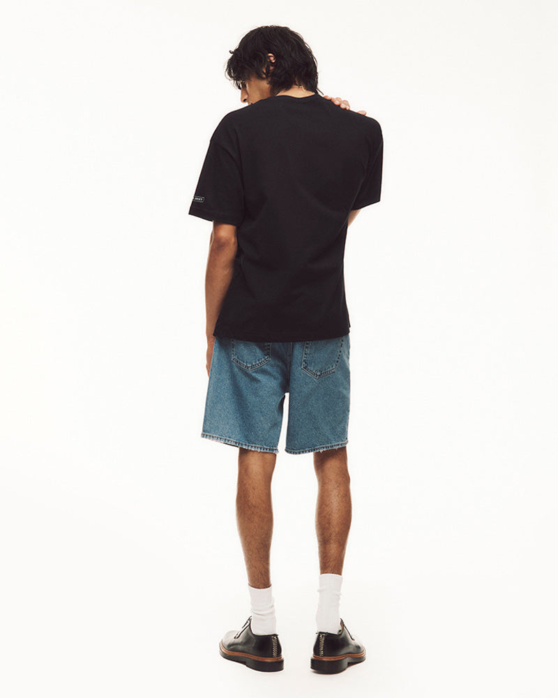 TTPD Eras Black T-Shirt Male Model Back 