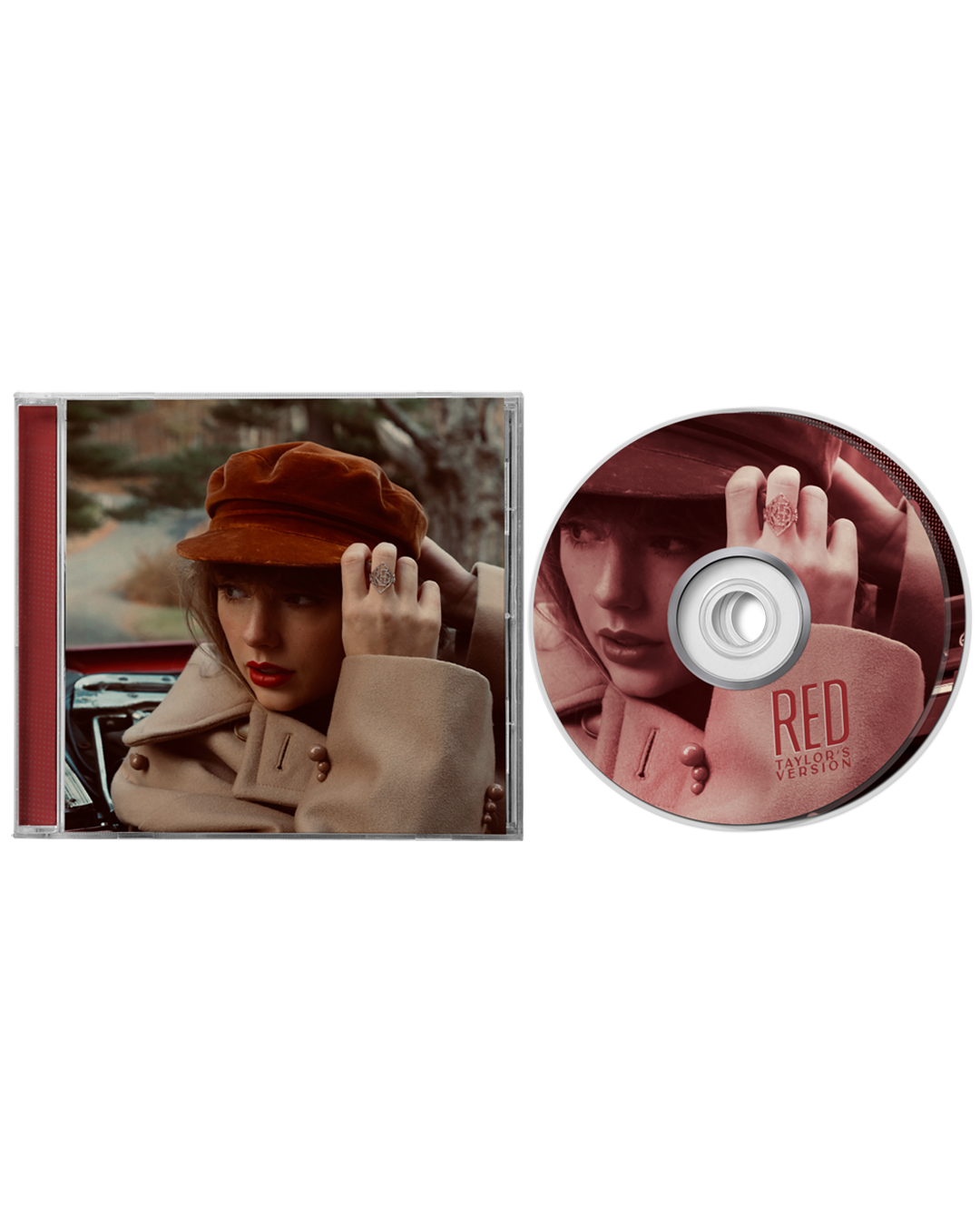 RED (Taylor's Version) CD front with disc