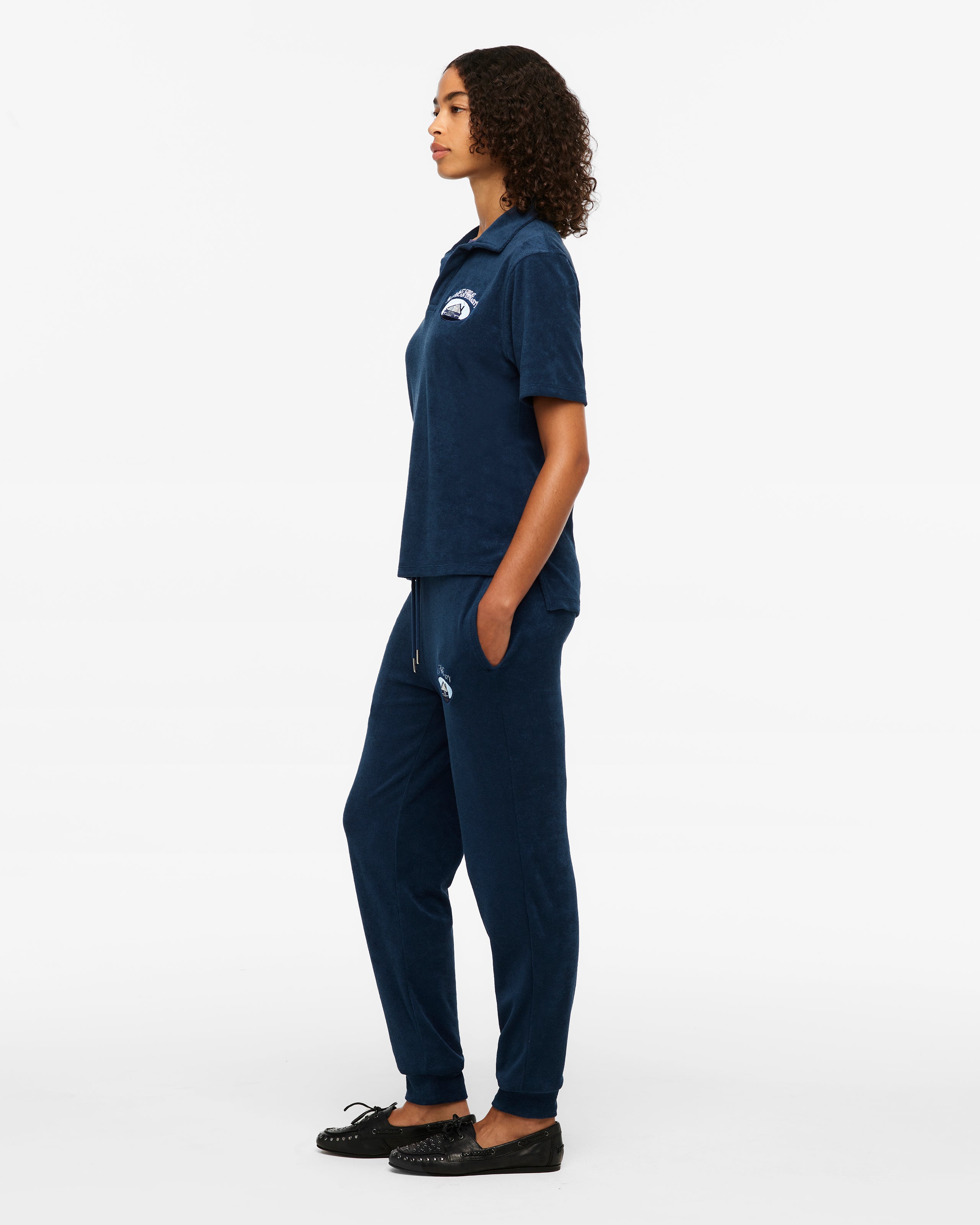 Last Great American Dynasty Terry Cloth Polo S model side