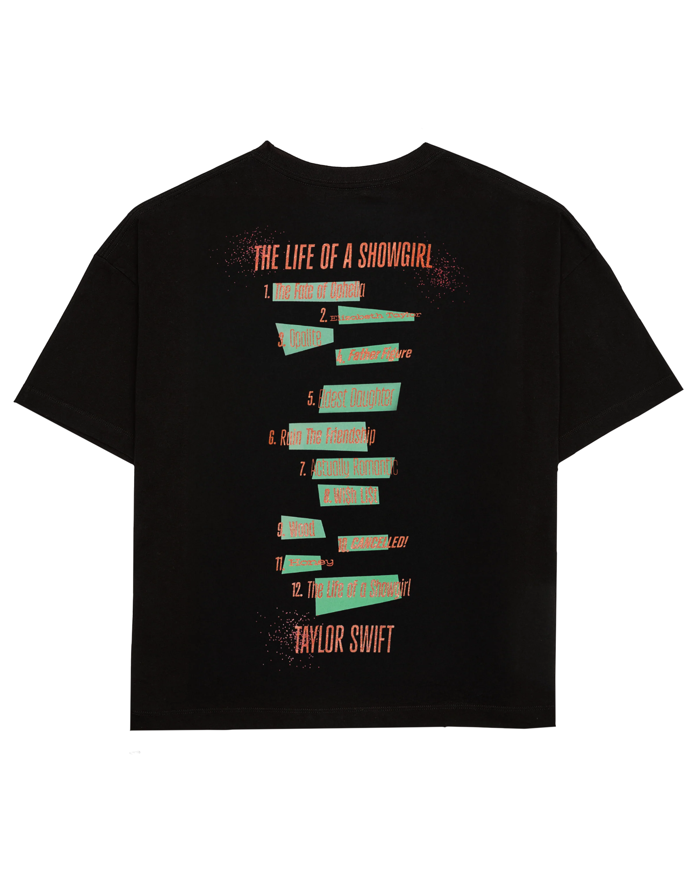 The Life of a Showgirl Album Cover T-Shirt Back