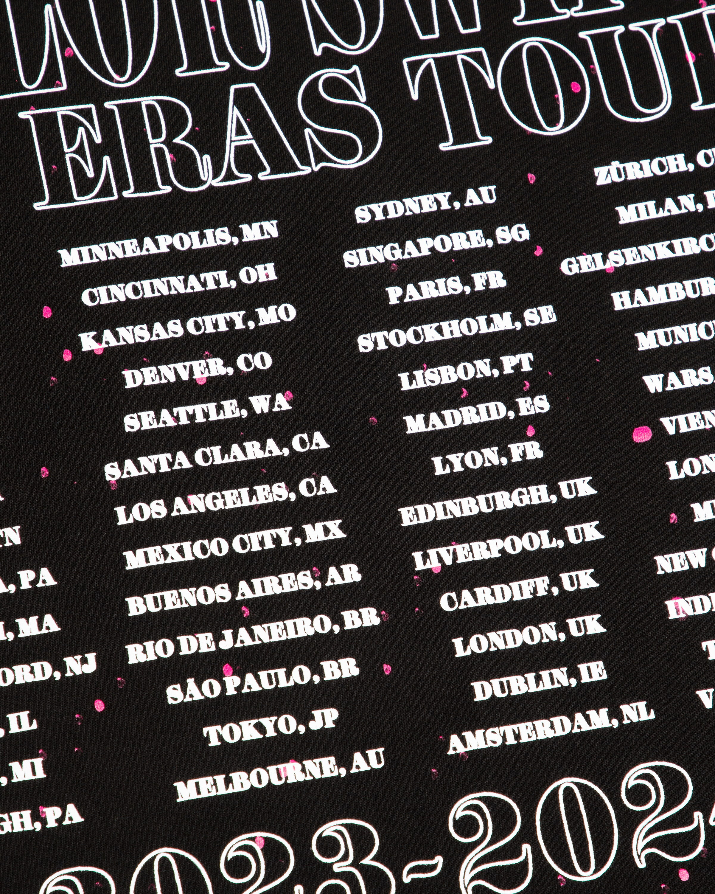 Taylor Swift | The Eras Tour 1989 (Taylor's Version) Live Photo Oversized T-Shirt detail