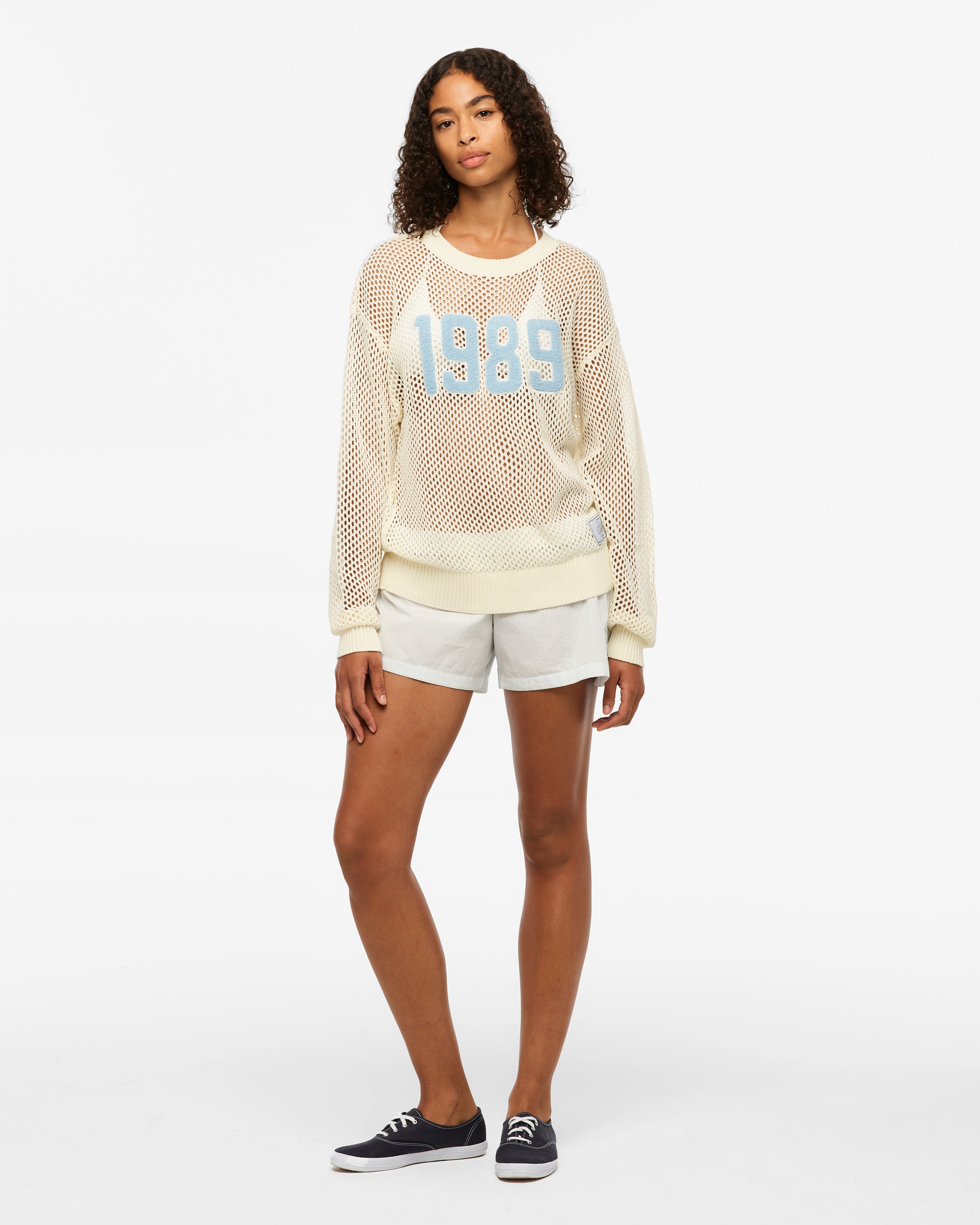 1989 (Taylor’s Version) Open Knit Sweater S model full length