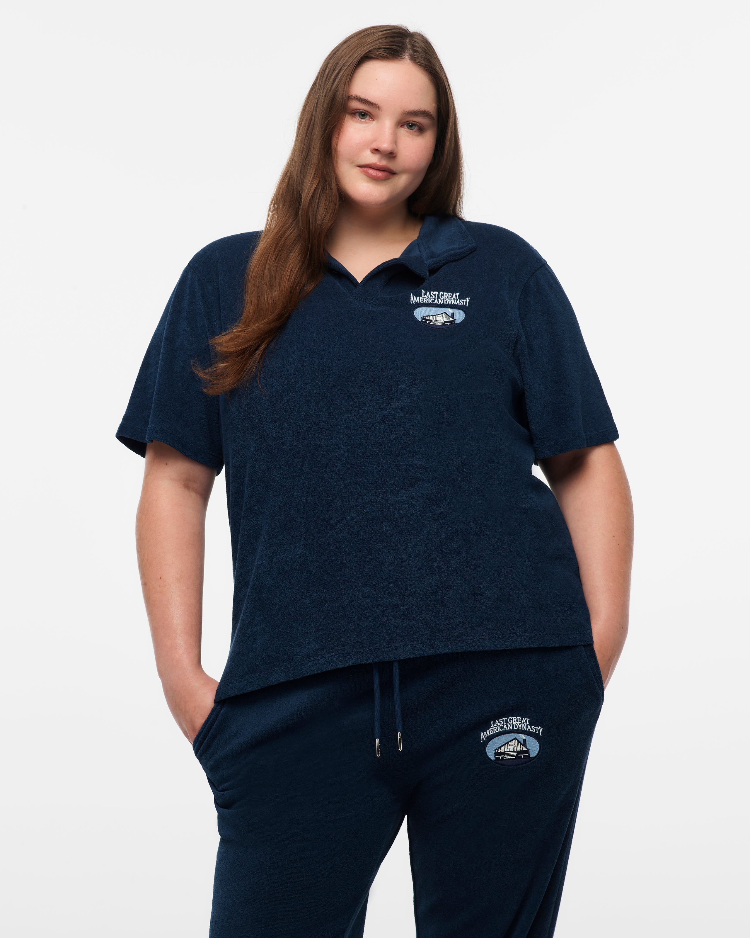 Last Great American Dynasty Terry Cloth Polo 2XL model