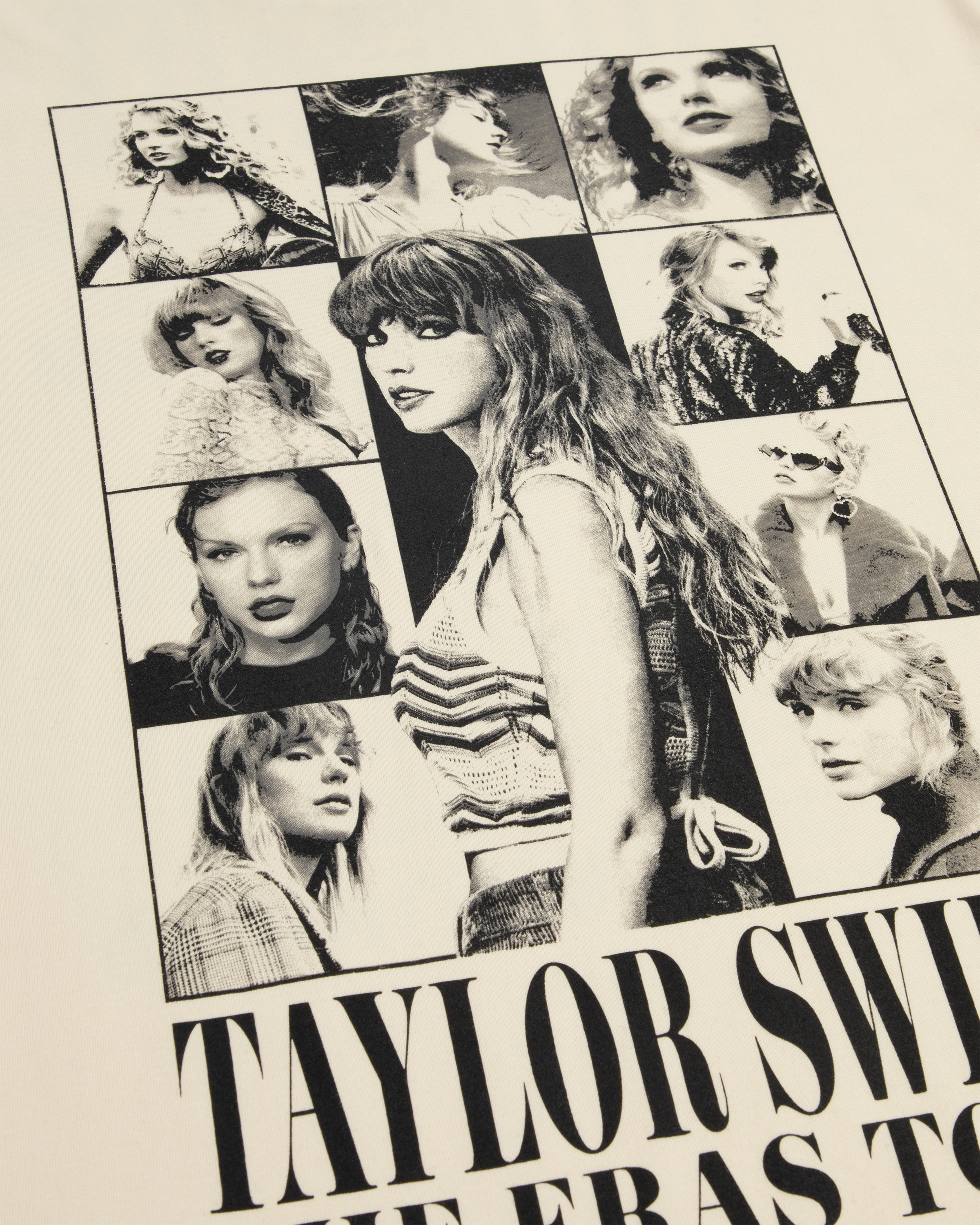 Taylor Swift | The Eras Tour Through London Beige T-Shirt Front Detail