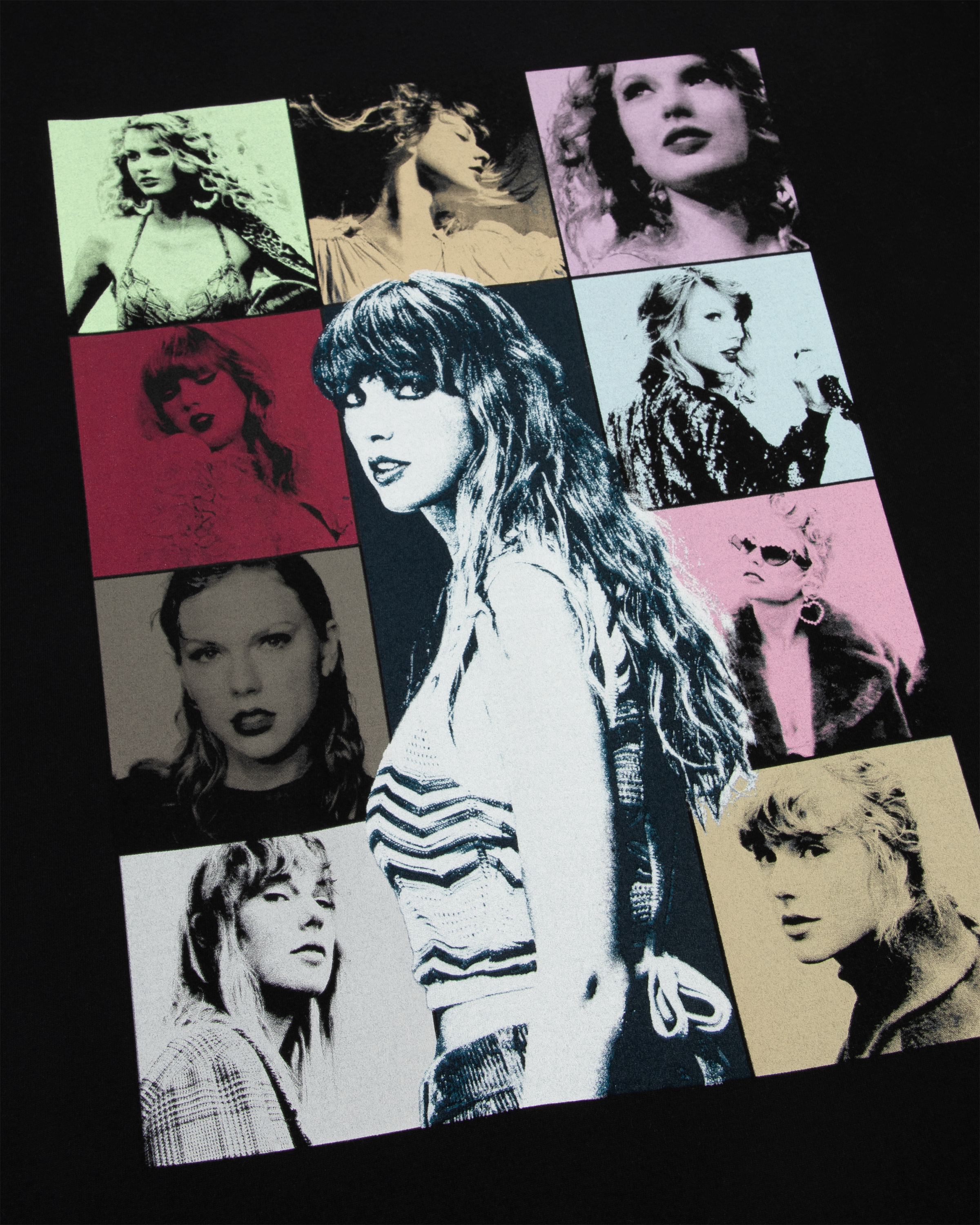 Taylor Swift | The Eras Tour Through Toronto Black T-Shirt Detail