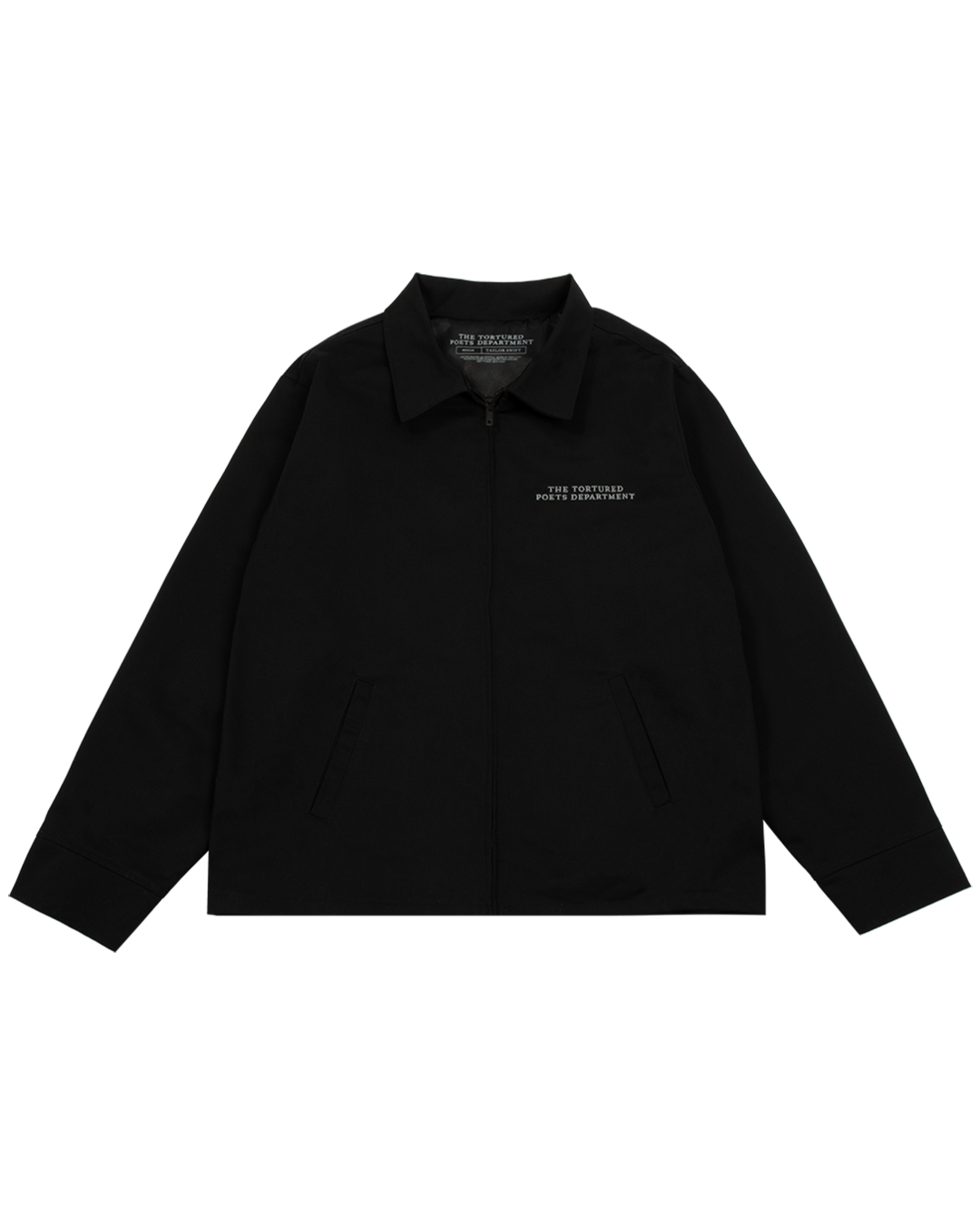 The Tortured Poets Department Black Jacket & 2 Patch Set Bundle front