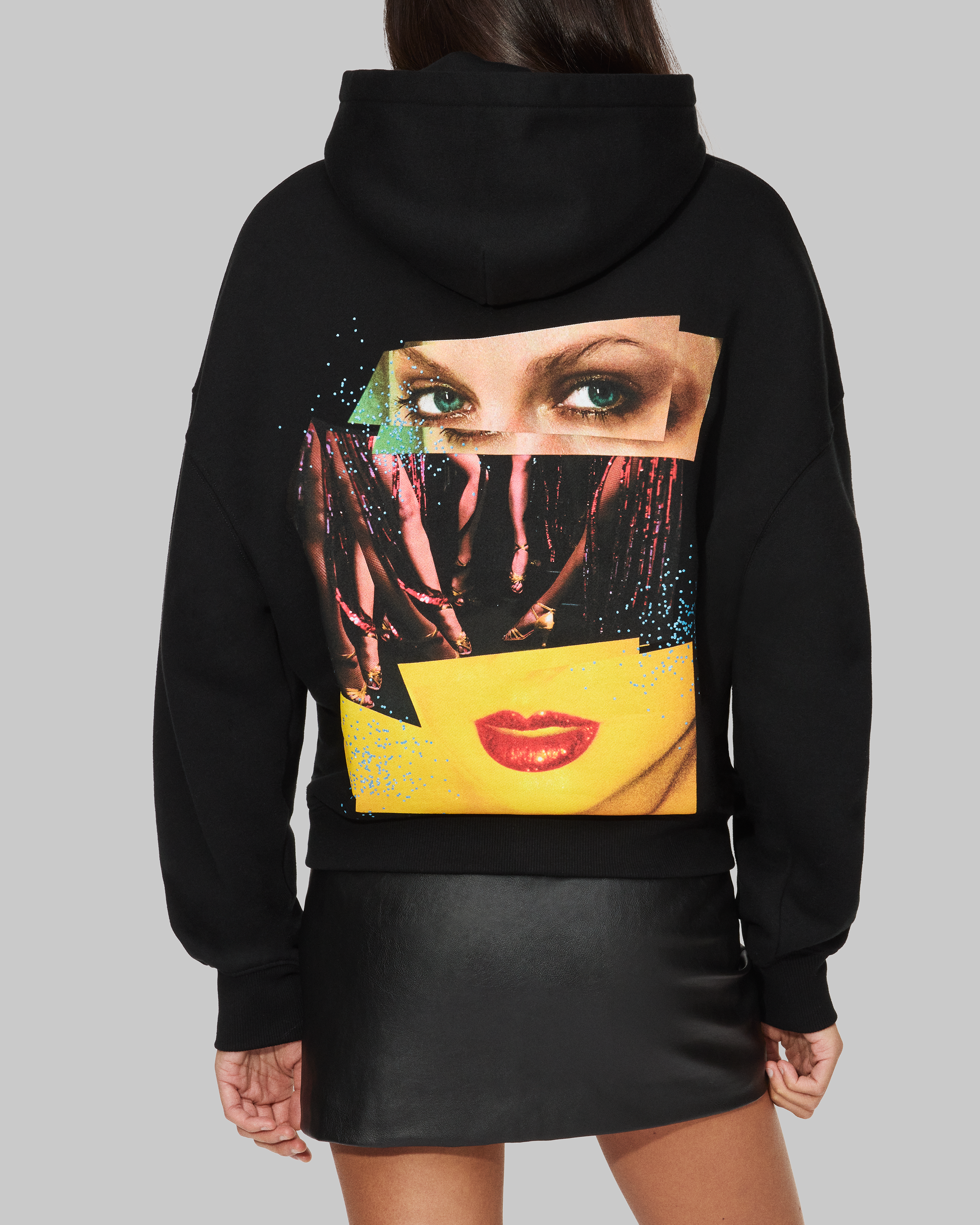 The Life of a Showgirl Hoodie Model Back