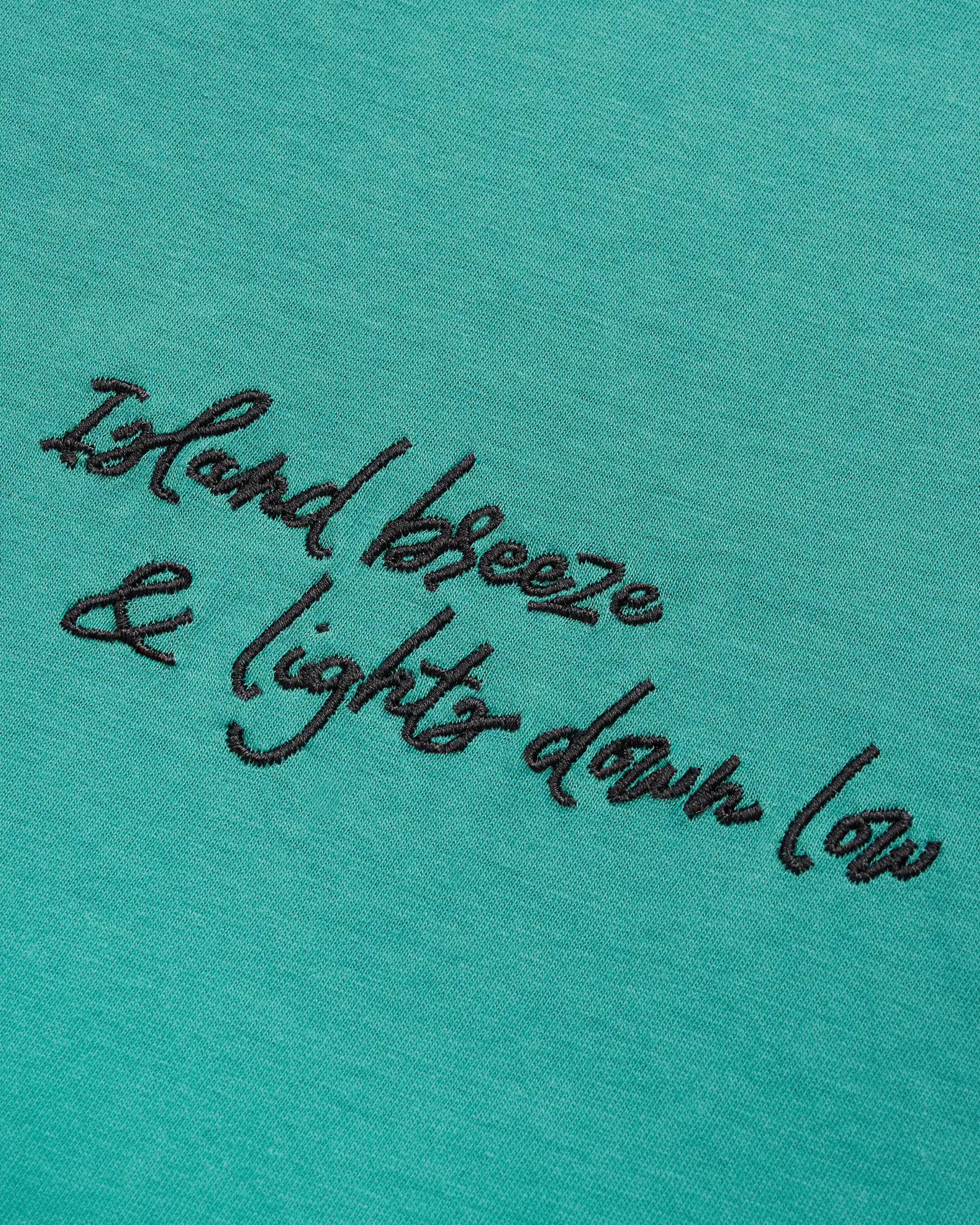Island Breeze & Lights Down Low Crochet Snake Tee lyric detail