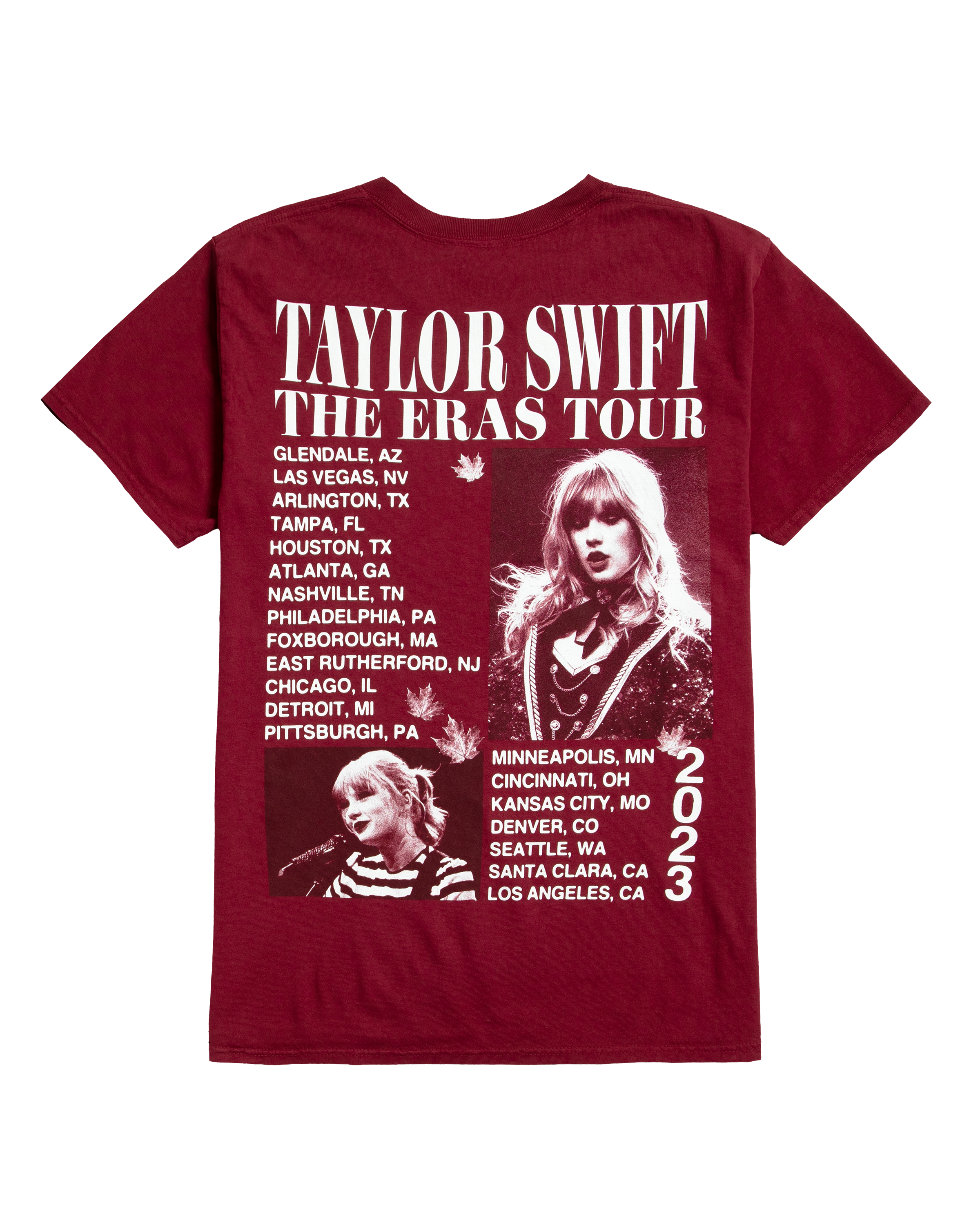 Taylor Swift | The Eras Tour RED (Taylor's Version) Album T-Shirt back