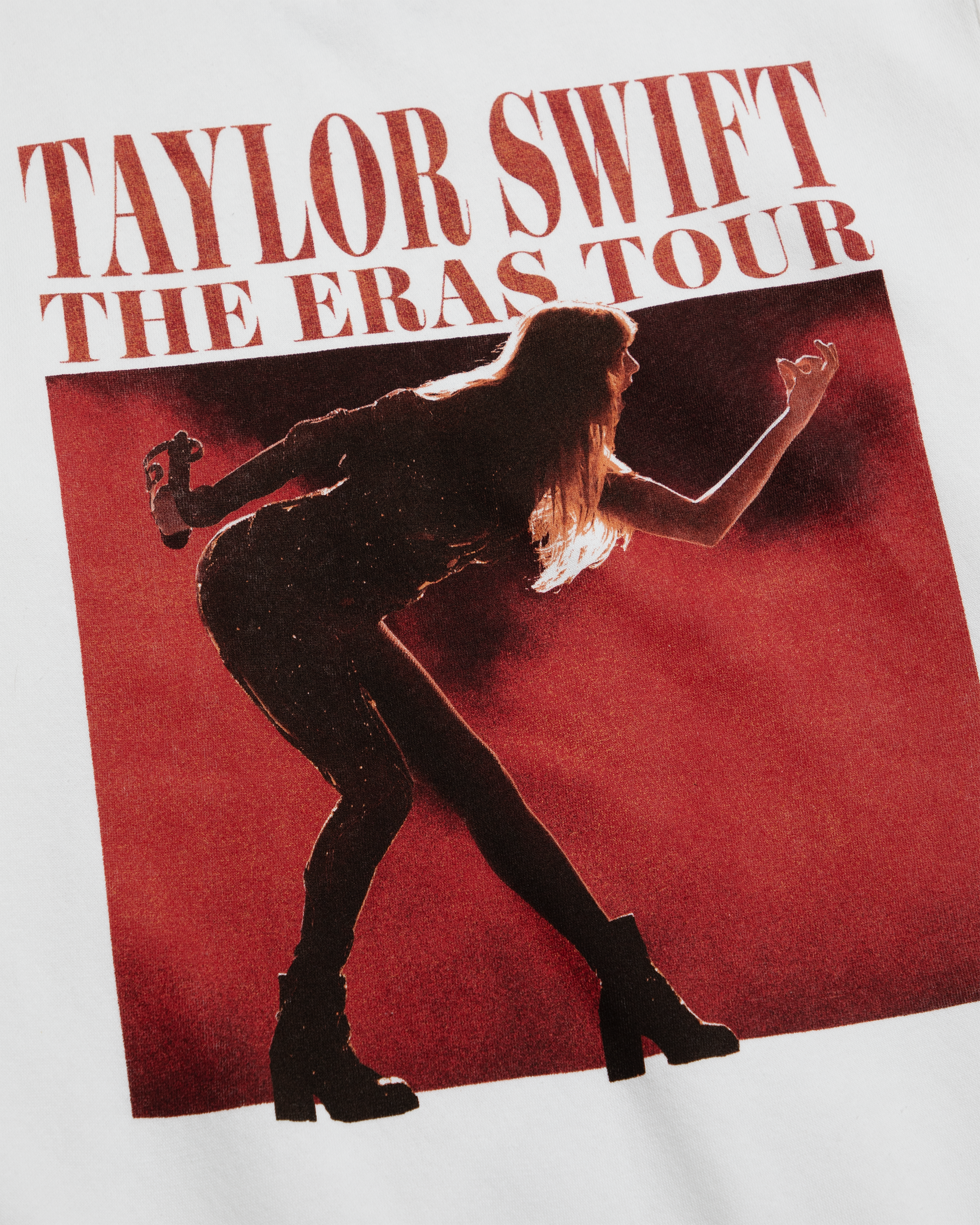 Taylor Swift | The Eras Tour Photo White Crewneck front detail