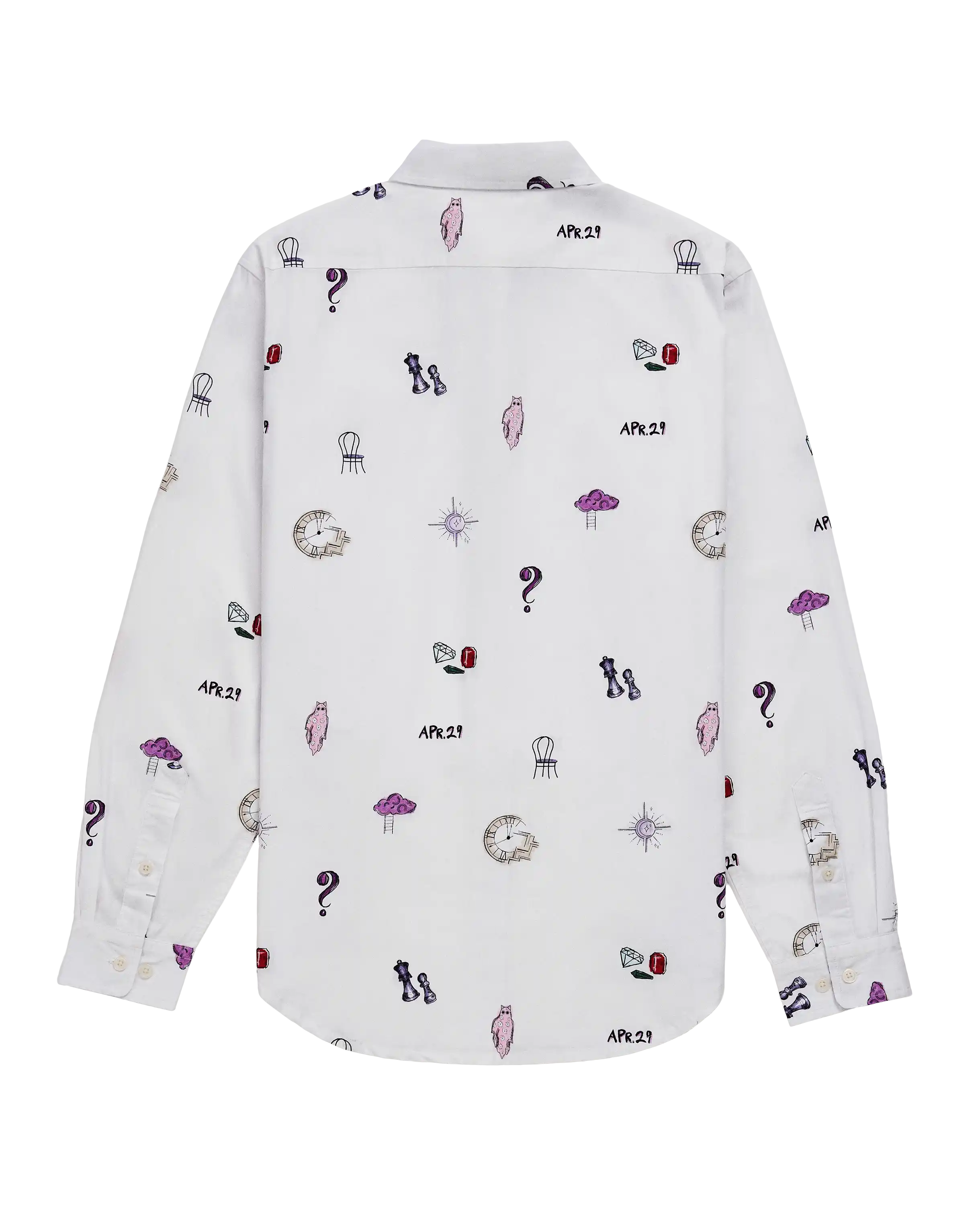 Midnights Album Button Down Shirt back