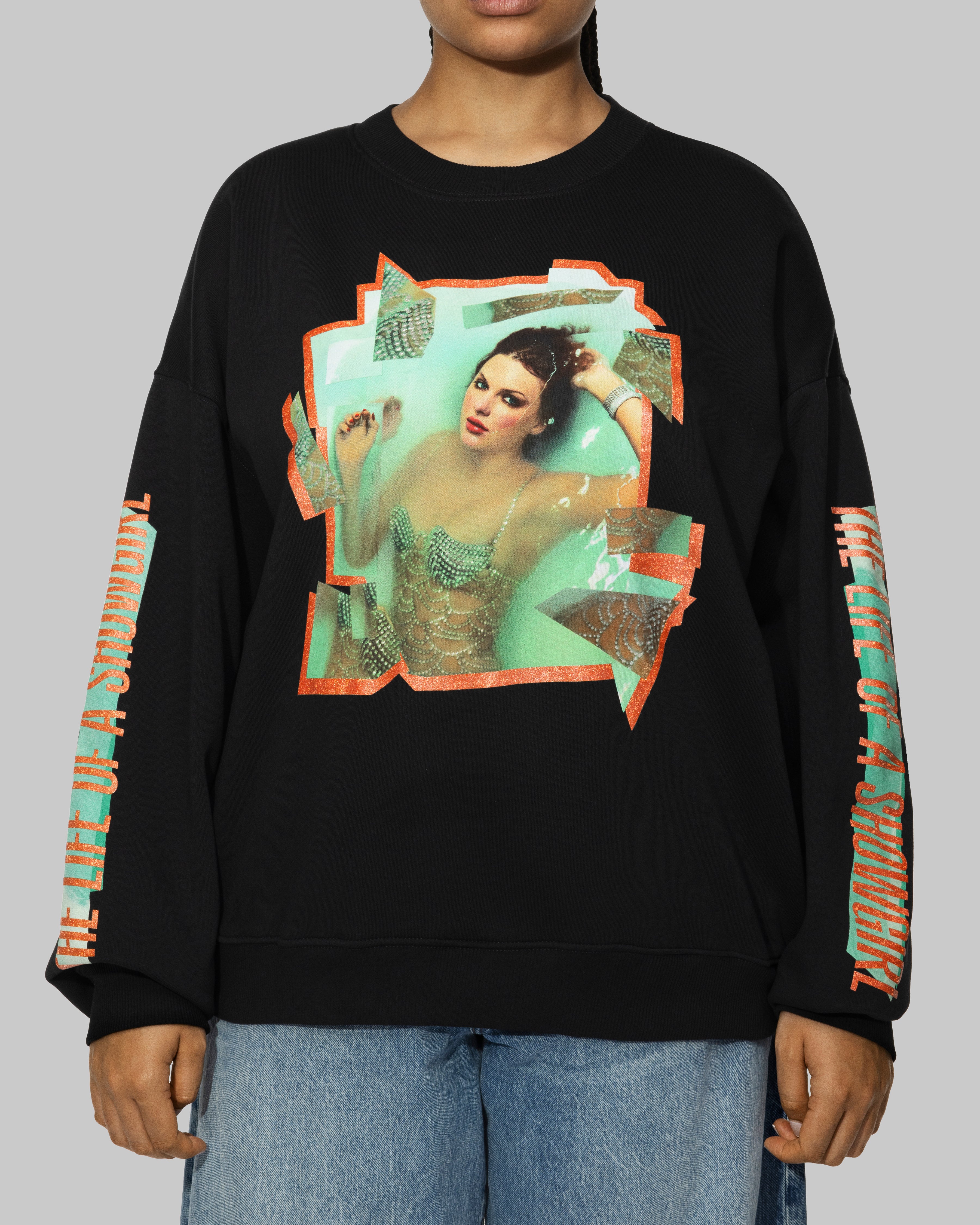 The Life of a Showgirl Crewneck Spotify Fans First Box Set 2XL Model front