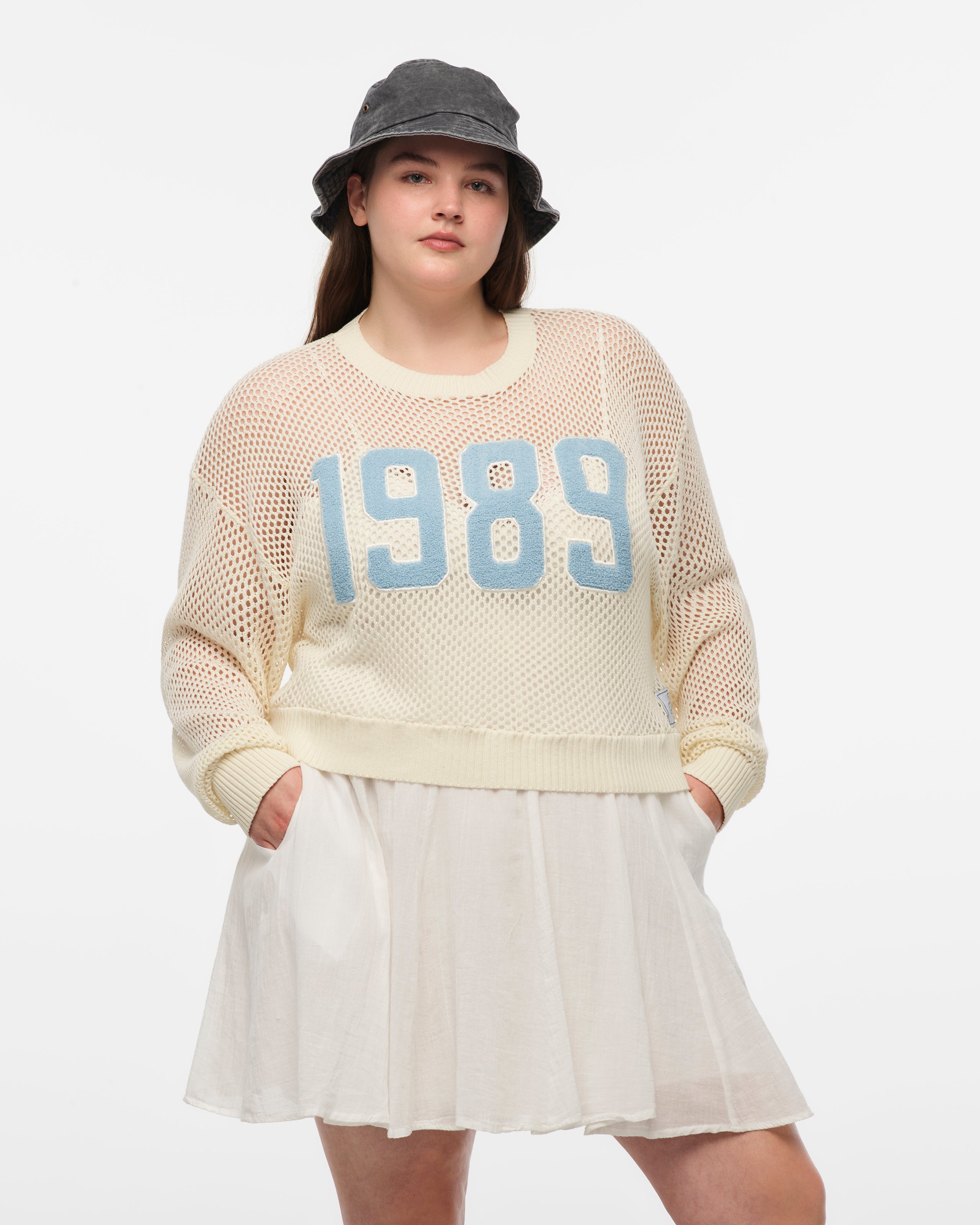 1989 (Taylor’s Version) Open Knit Sweater 2XL model