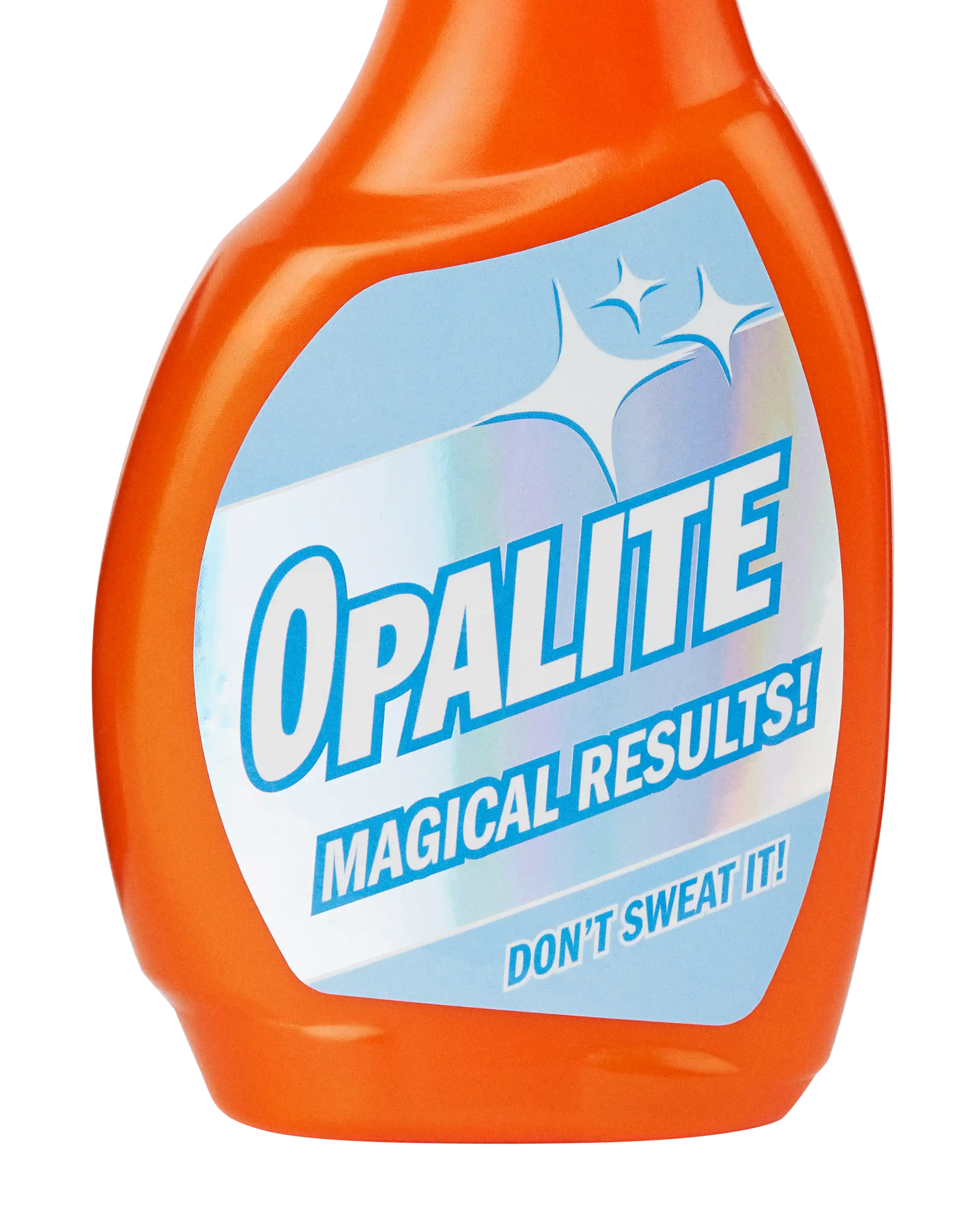 Opalite Spray Bottle sticker detail