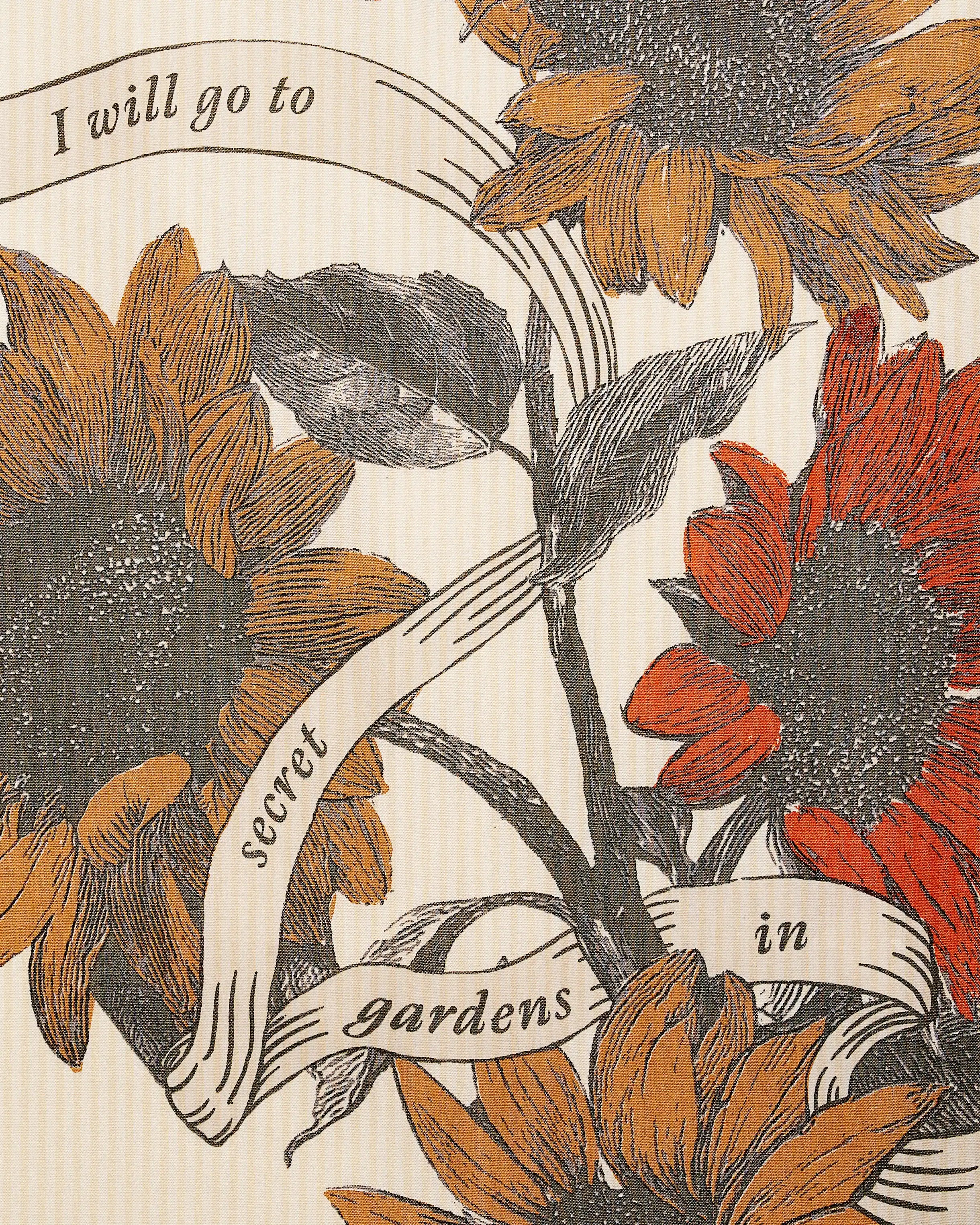 Secret Gardens in My Mind Poplin Pants detail
