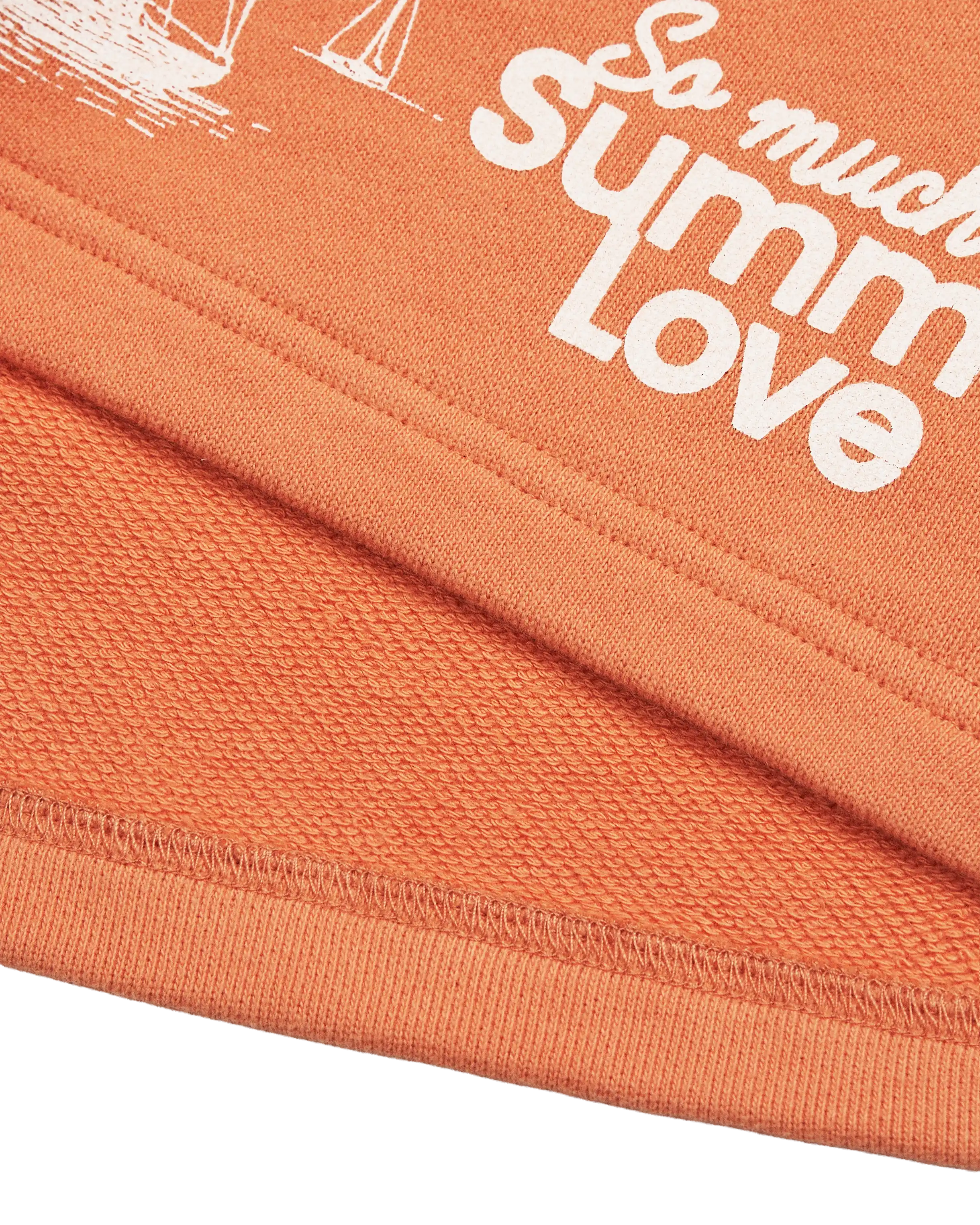 So Much for Summer Love Sweat Shorts fabric detail