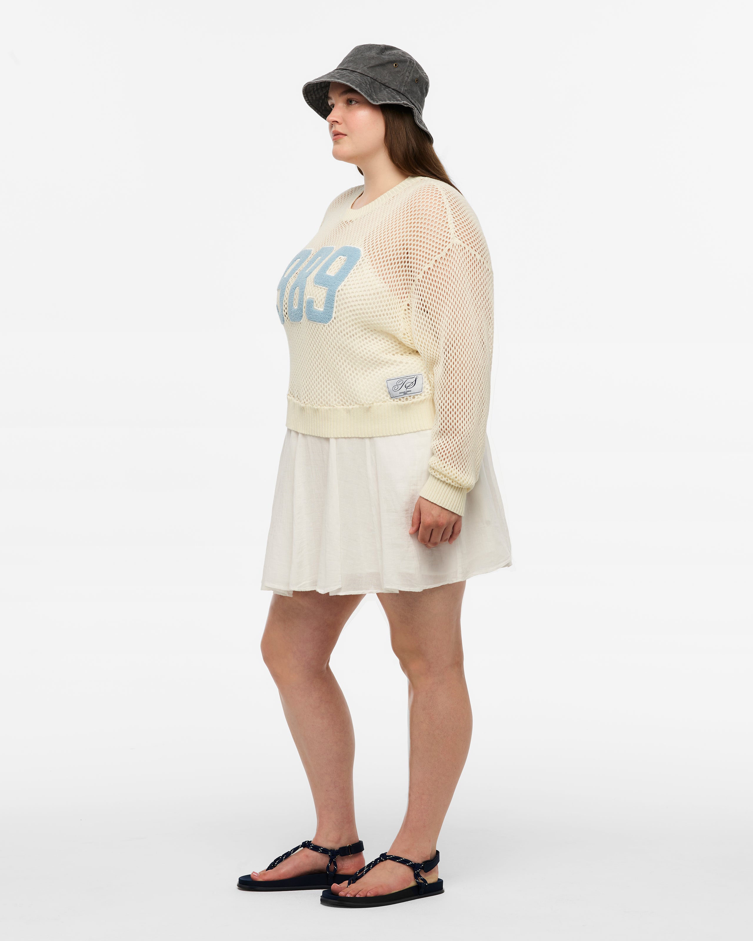 1989 (Taylor’s Version) Open Knit Sweater 2XL model side
