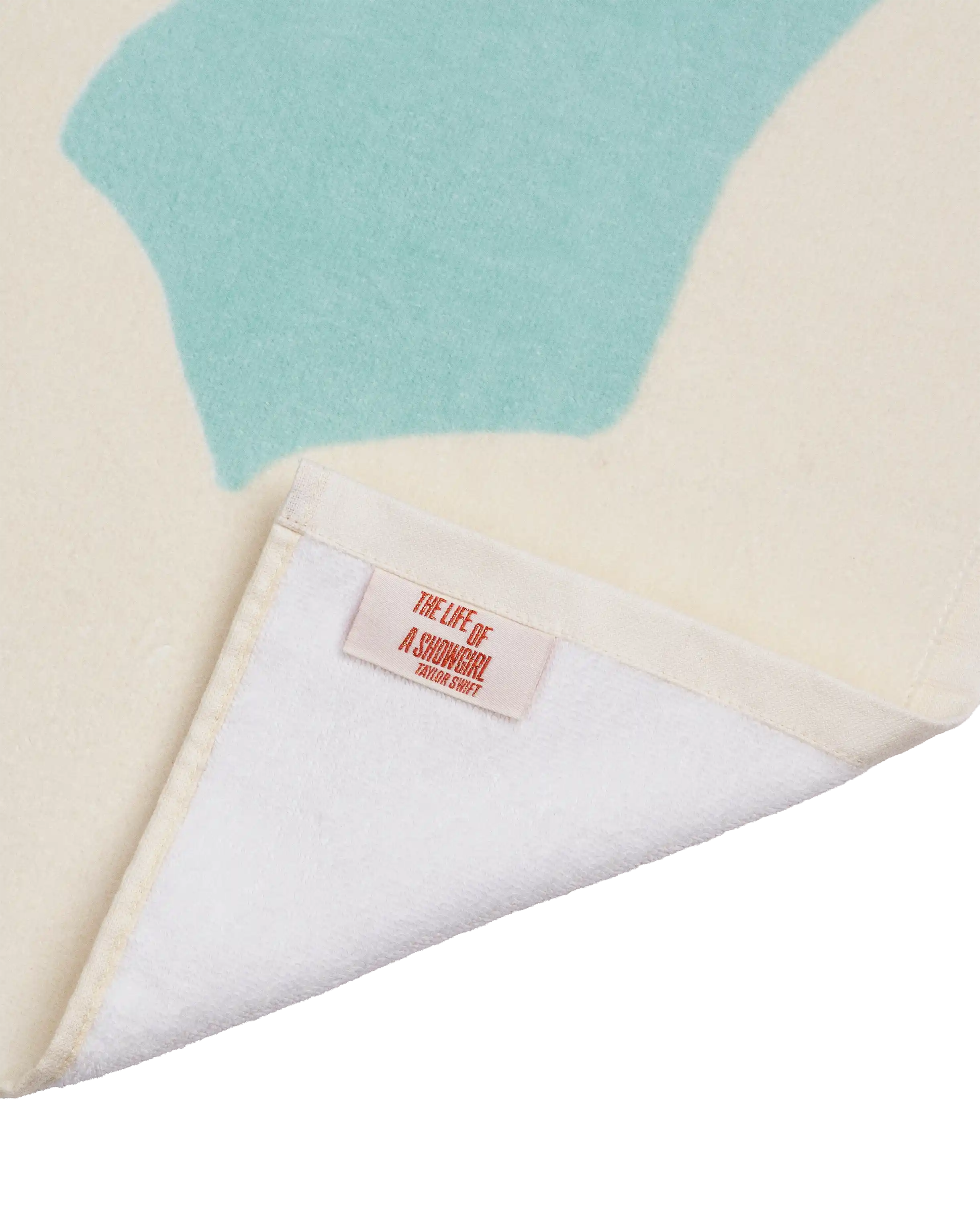 The Fate of Ophelia Beach Towel tag detail