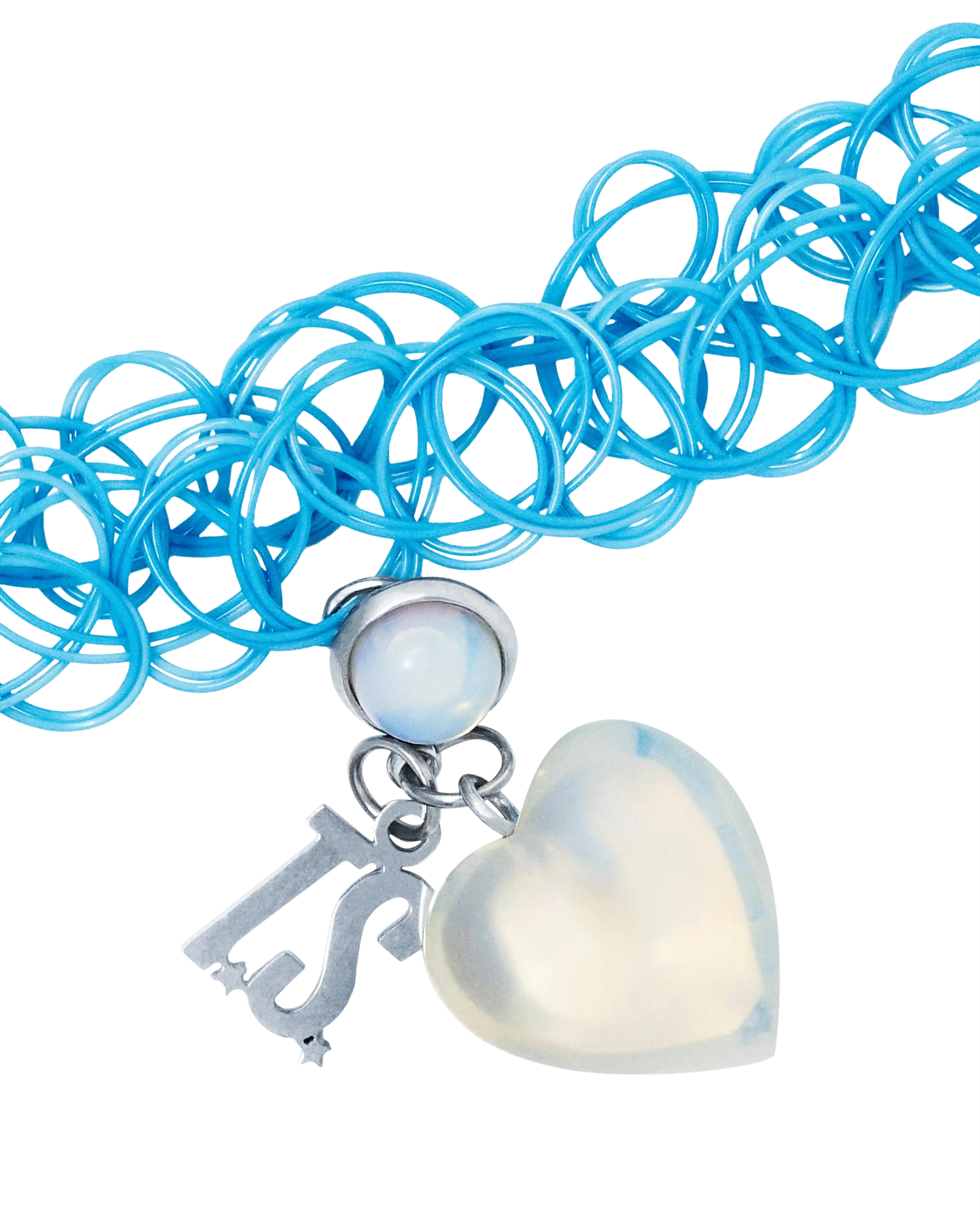 The Sky is Opalite Choker Set charm detail