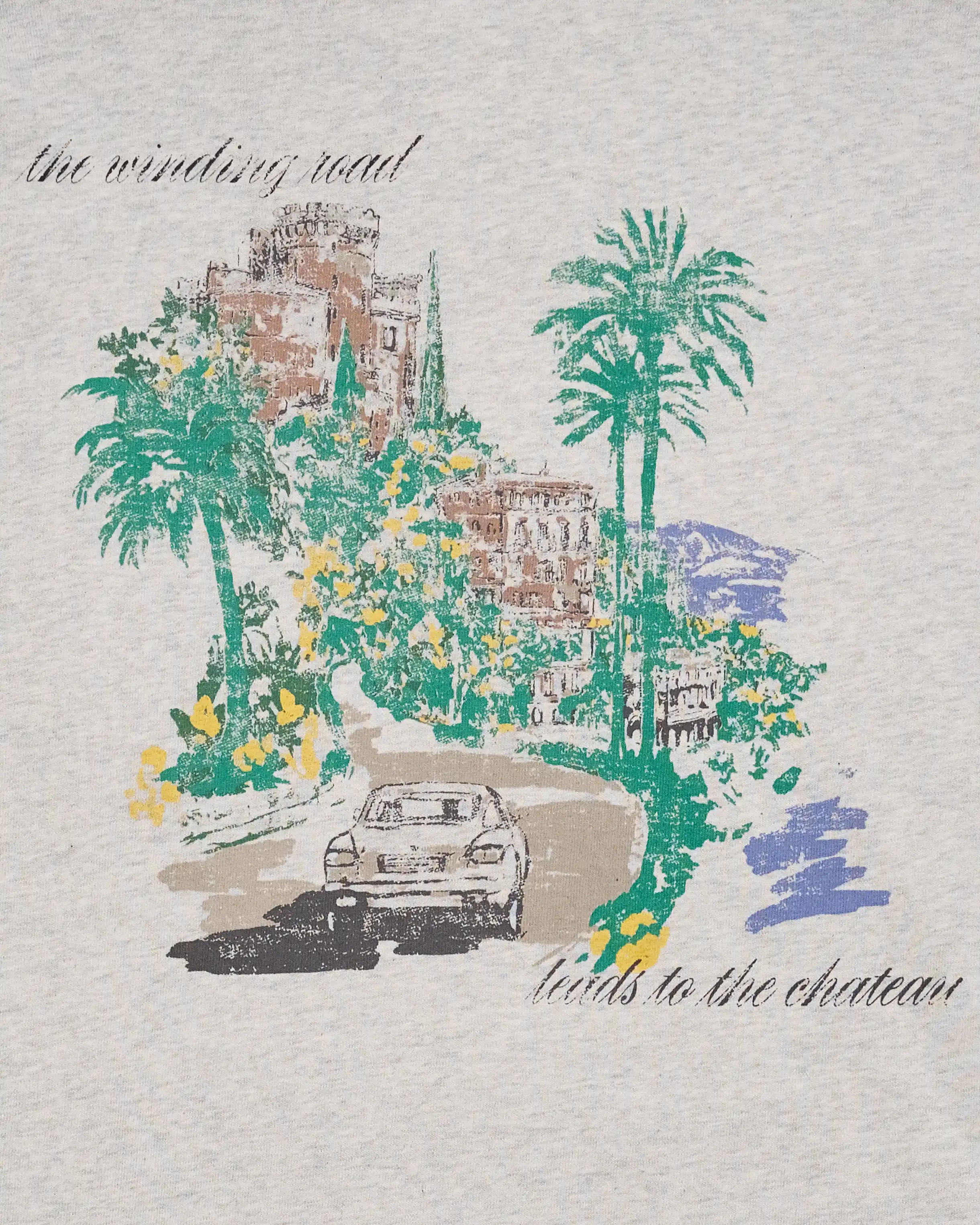 The Winding Road Leads to the Chateau Rugby illustration detail