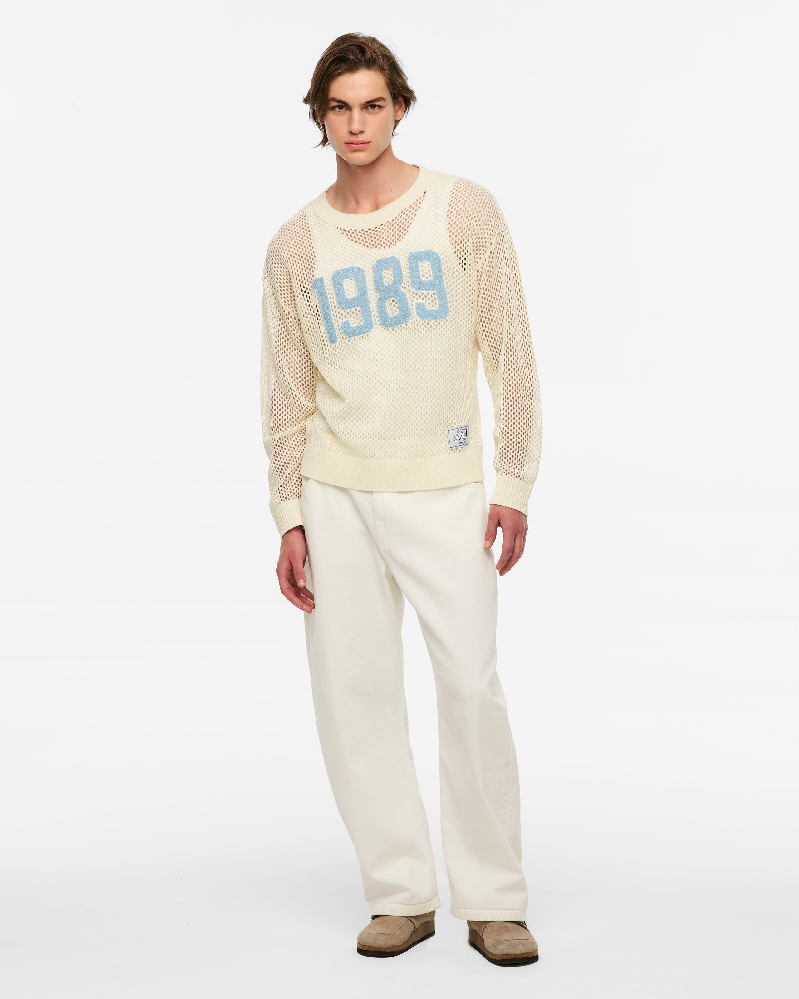 1989 (Taylor’s Version) Open Knit Sweater L model full length