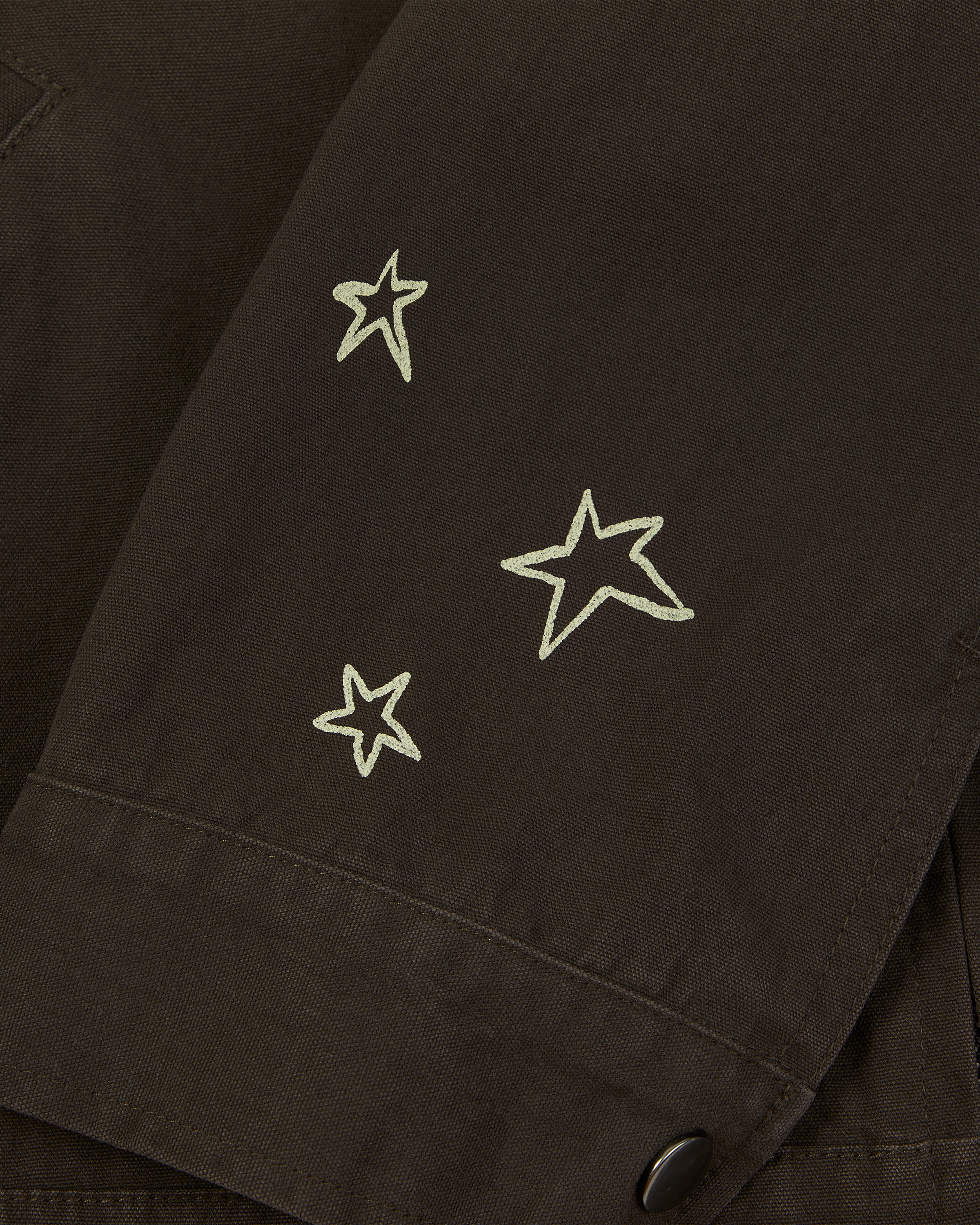 Cowboy Like Me Work Jacket Stars Close-Up