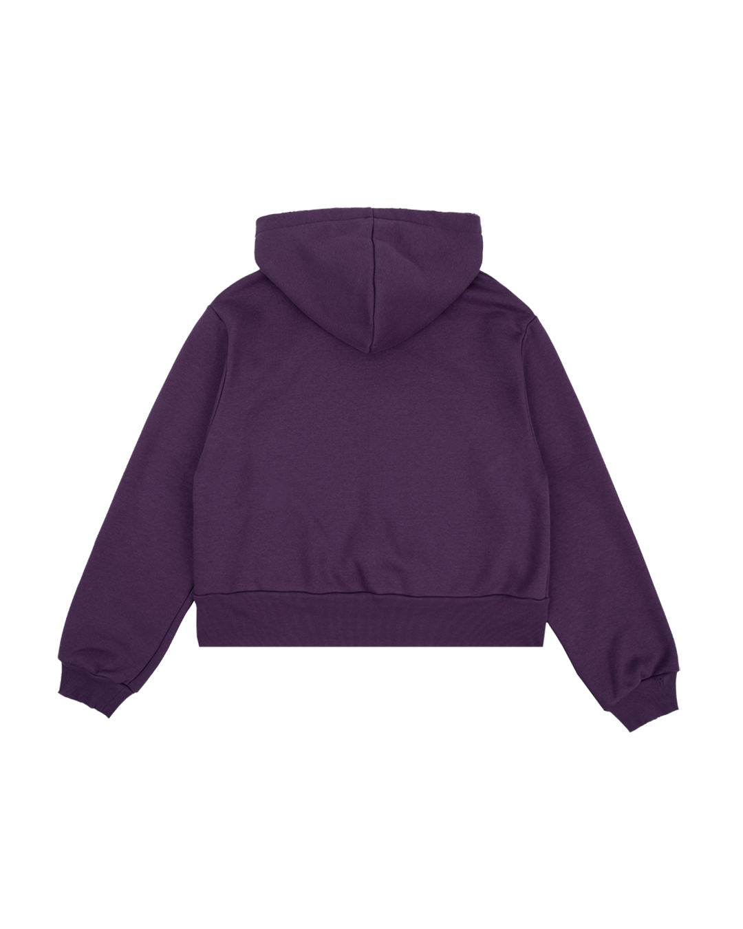 The Story Of Us Purple Crop Hoodie back