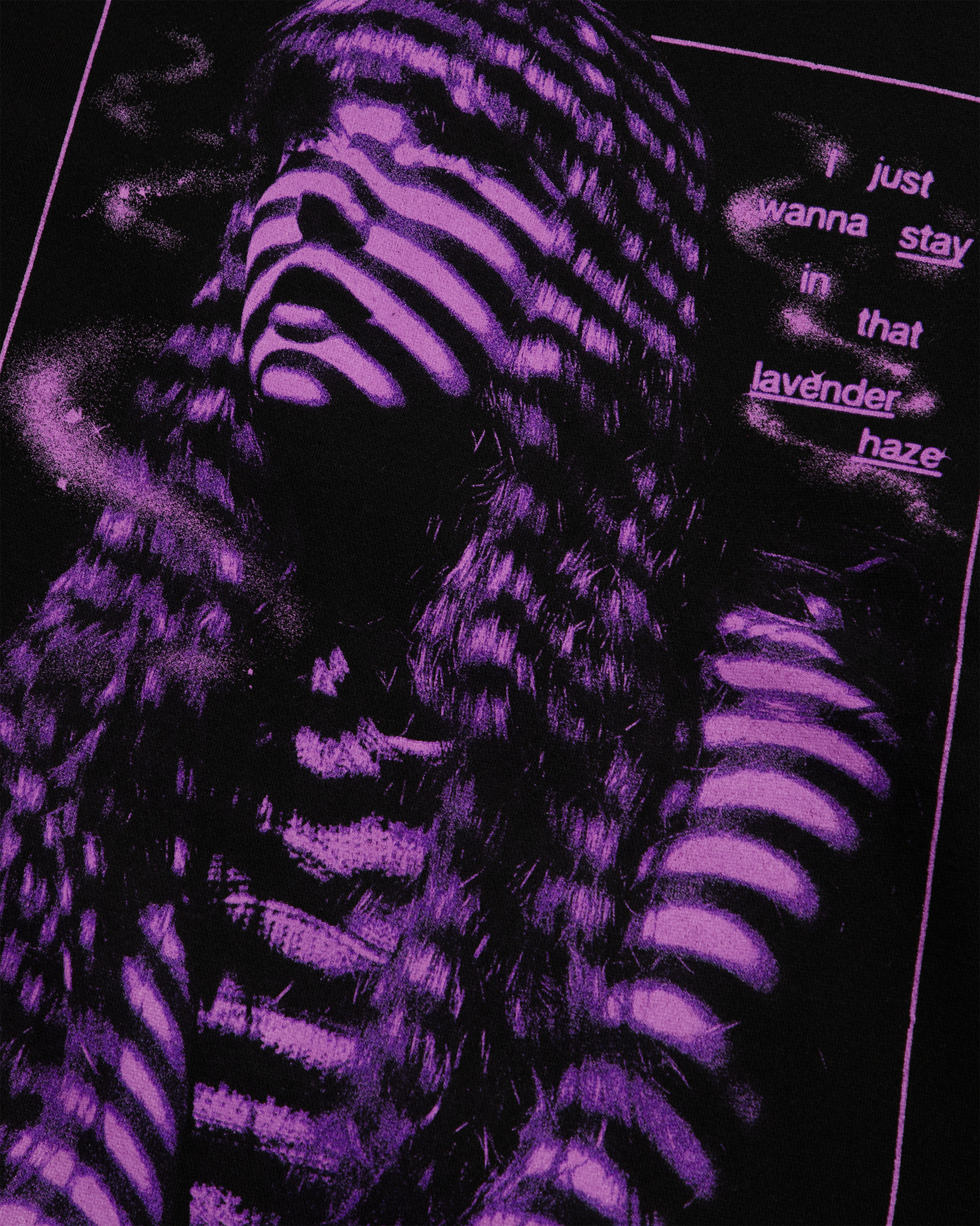 Taylor Swift | The Eras Tour I Just Want To Stay Crewneck detail