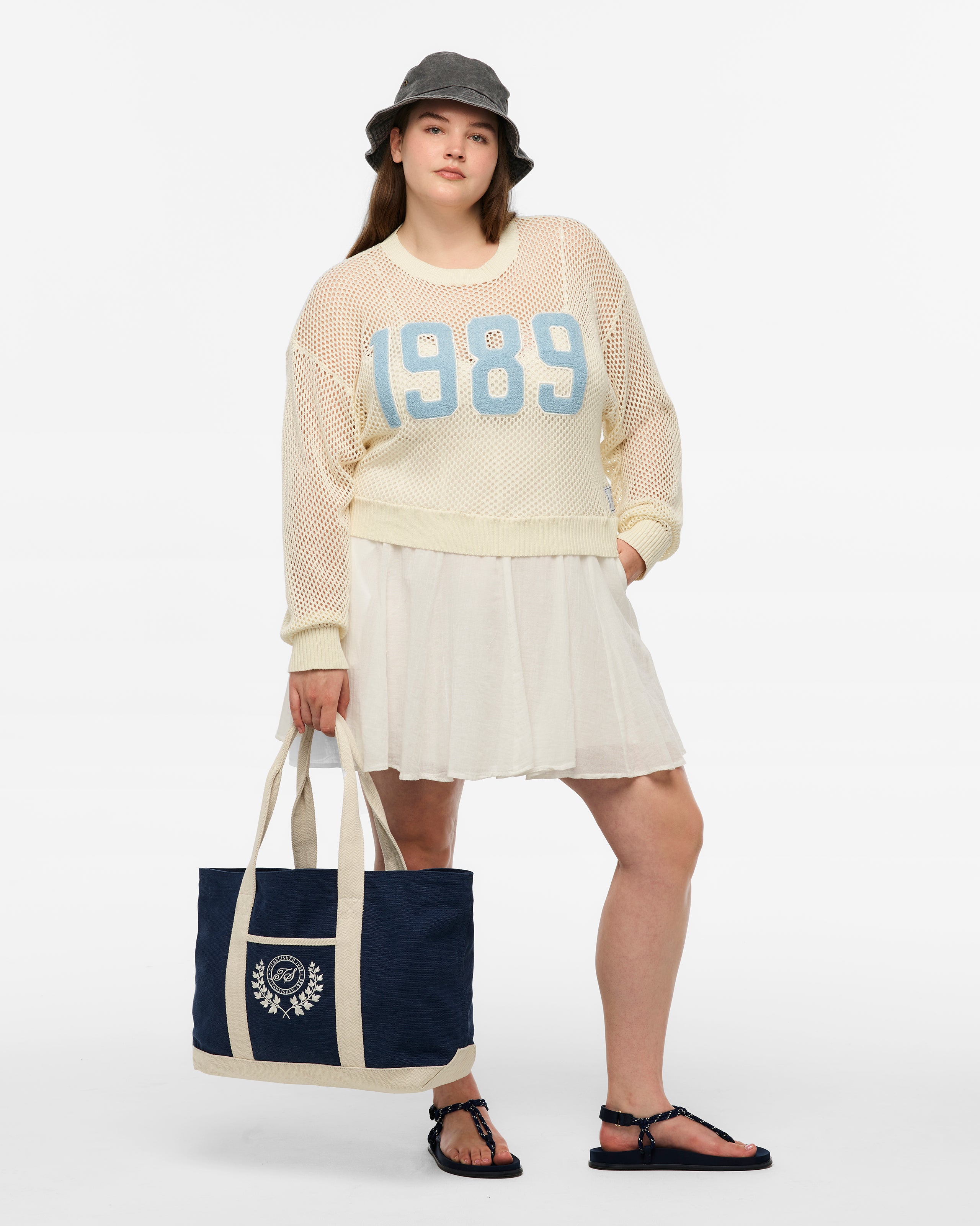 TS Crest Washed Navy Beach Bag 2XL model