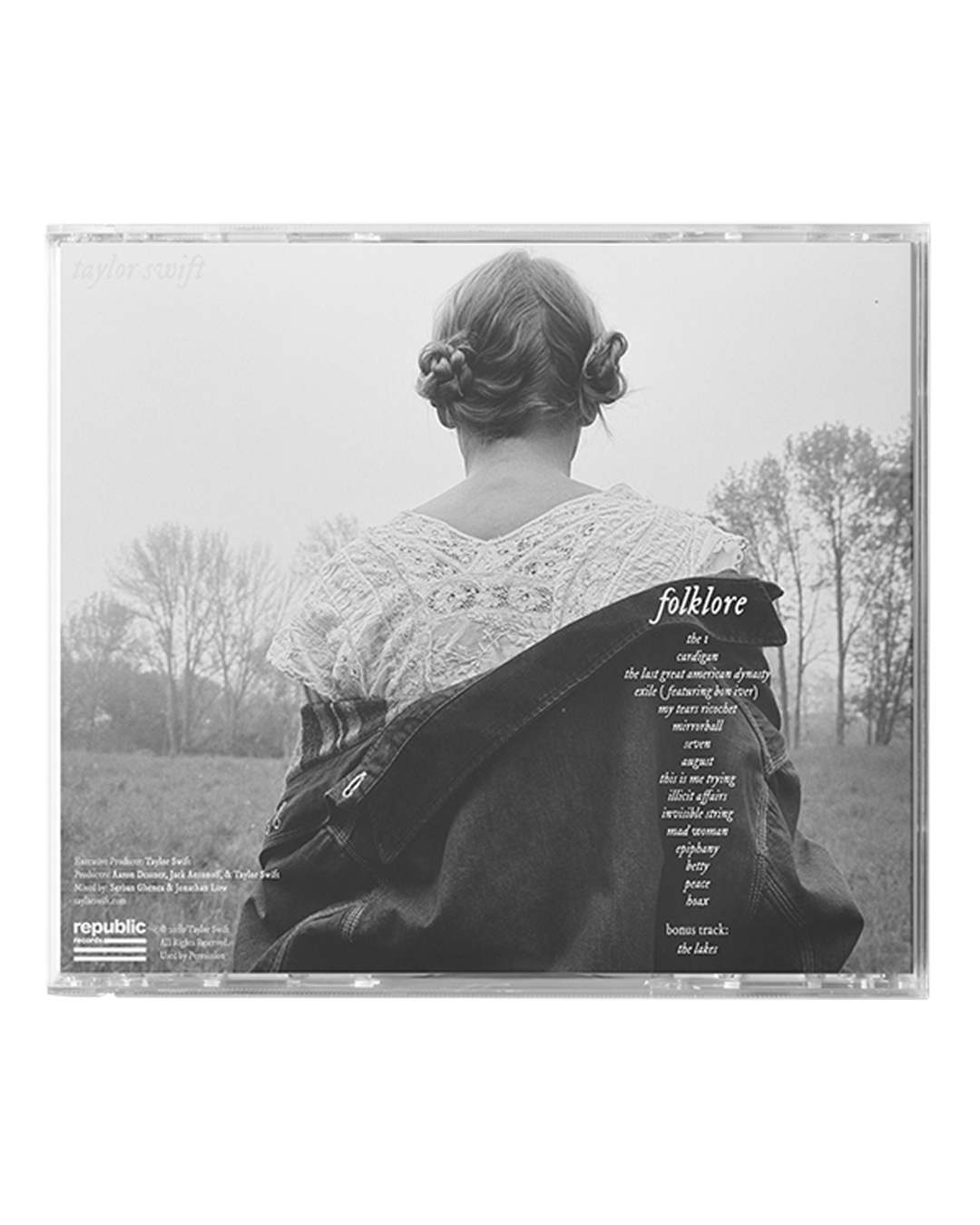 1. the "in the trees" Edition Deluxe CD (Clean) back