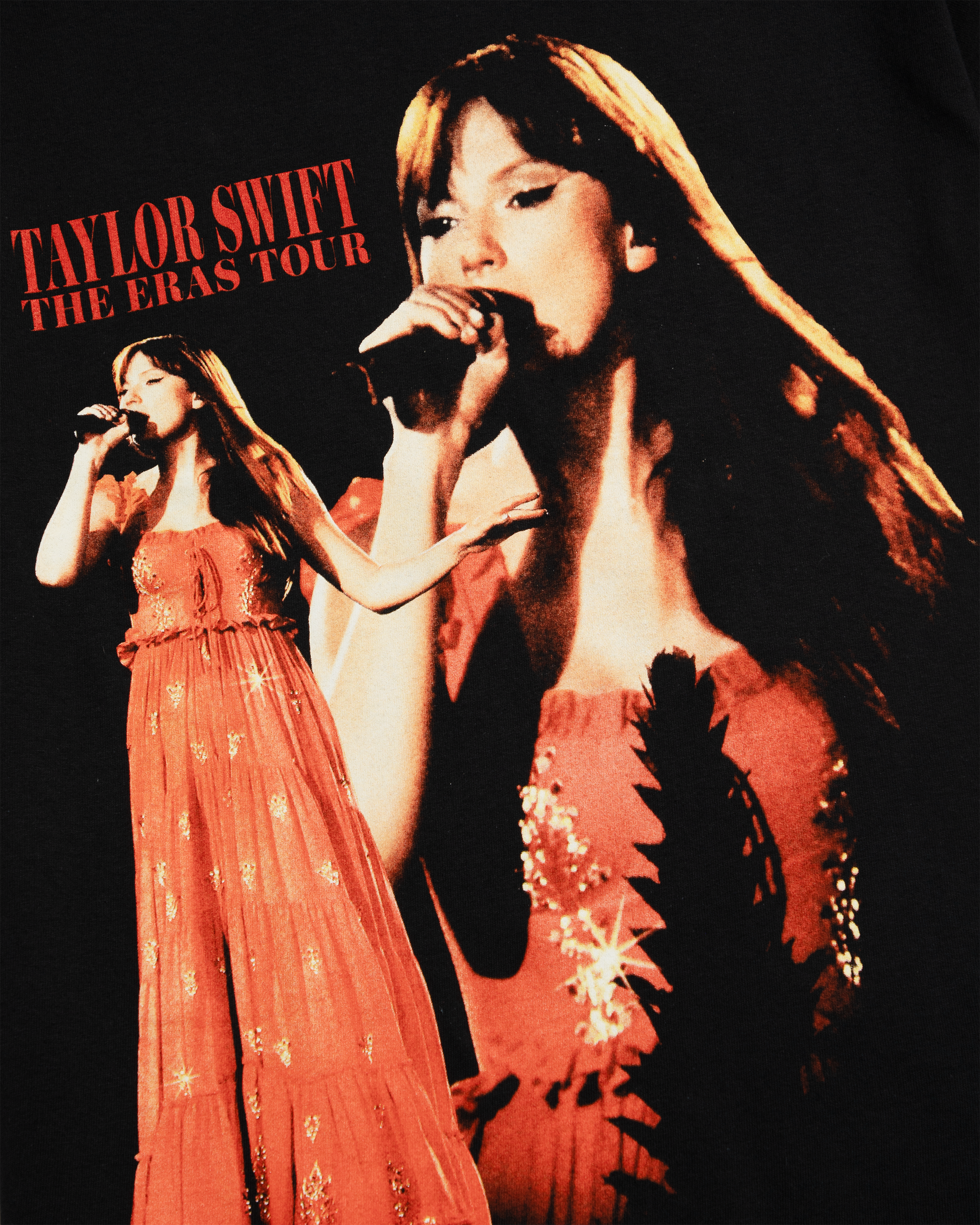 Taylor Swift | The Eras Tour Photo Black T-Shirt detail