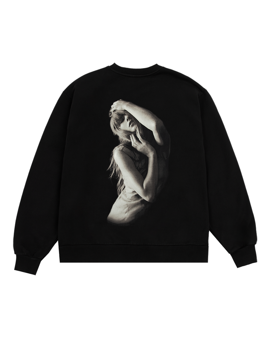 The Tortured Poets Department Black Crewneck back