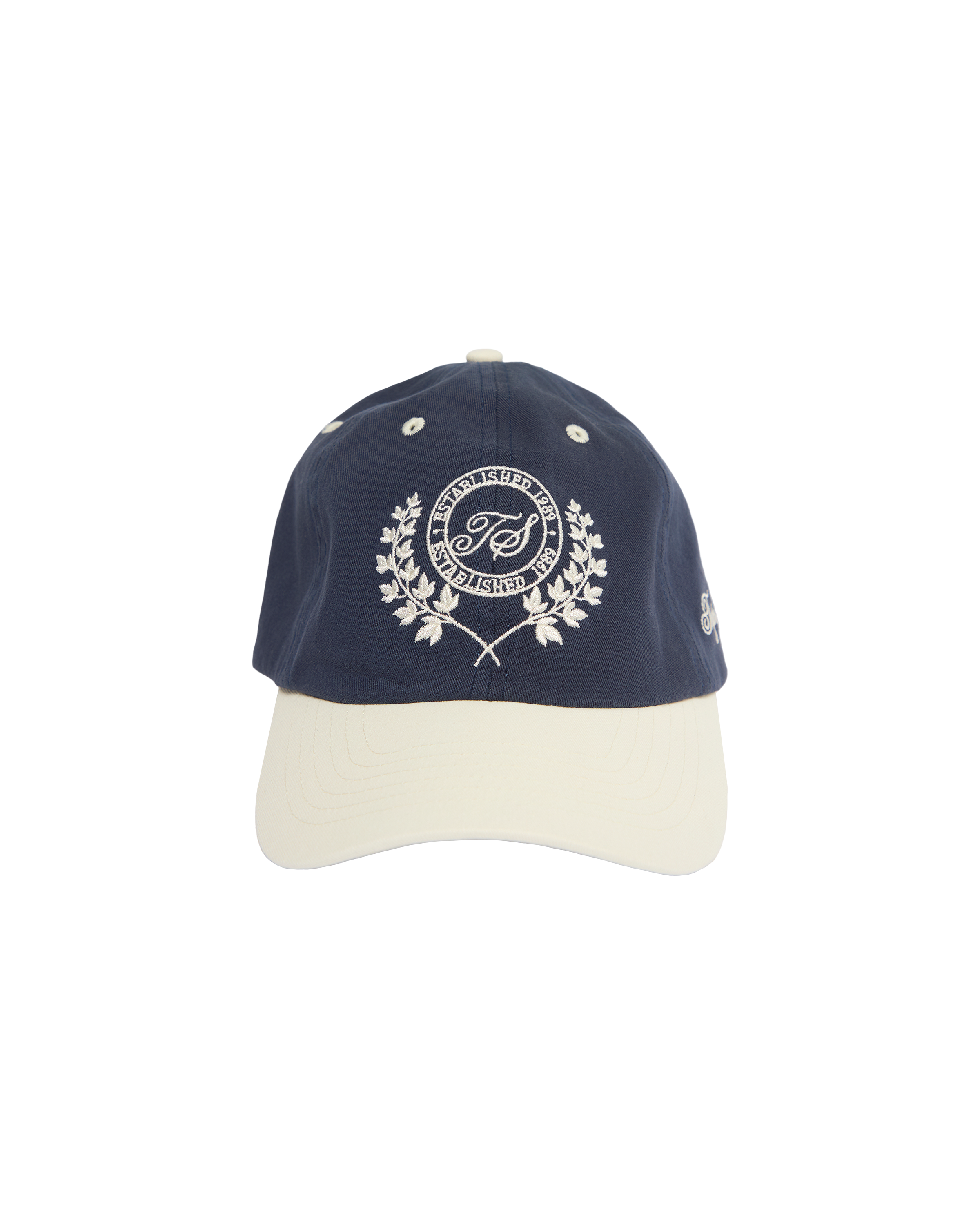 TS Crest Navy Hat front