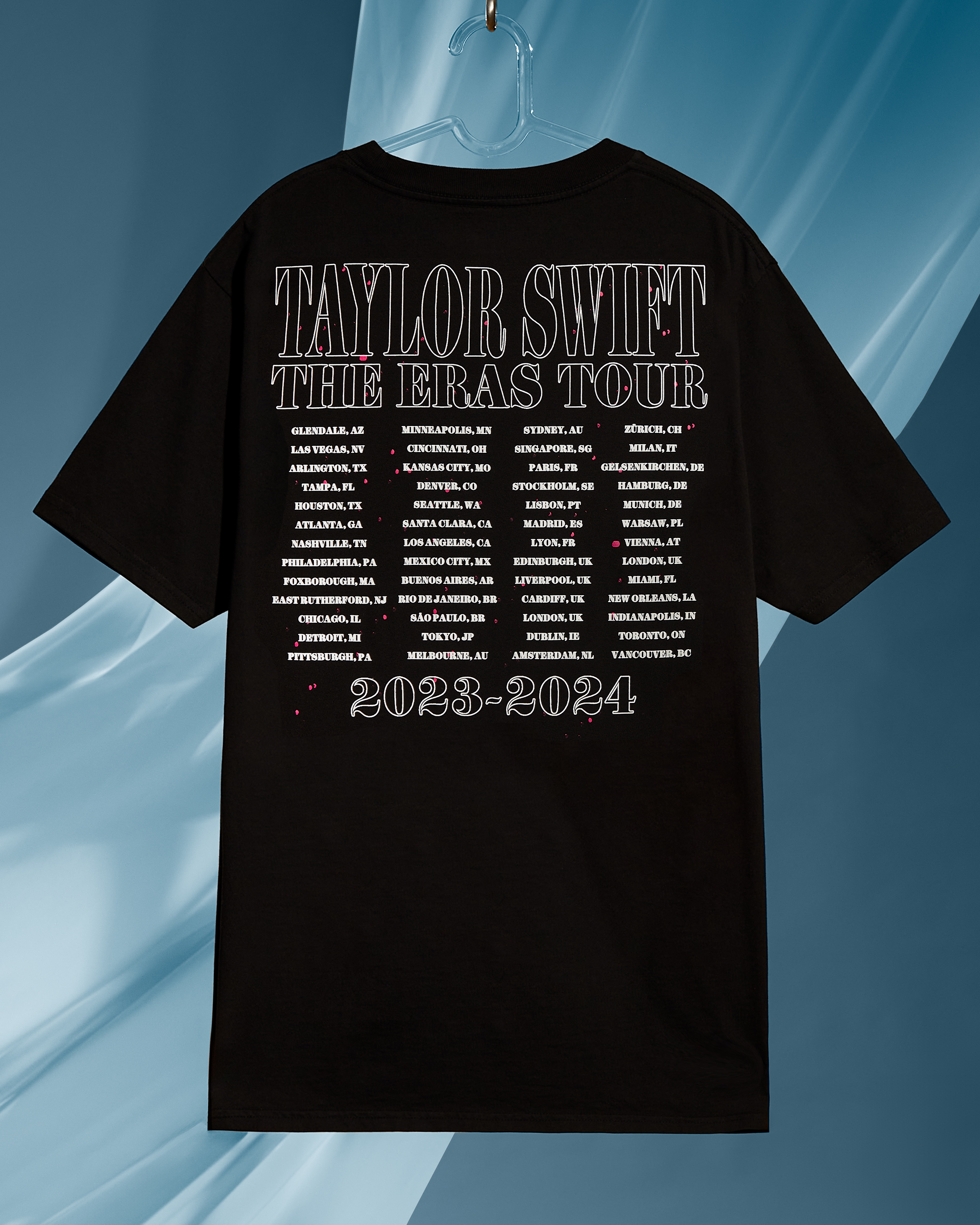 Taylor Swift | The Eras Tour 1989 (Taylor's Version) Live Photo Oversized T-Shirt editorial back