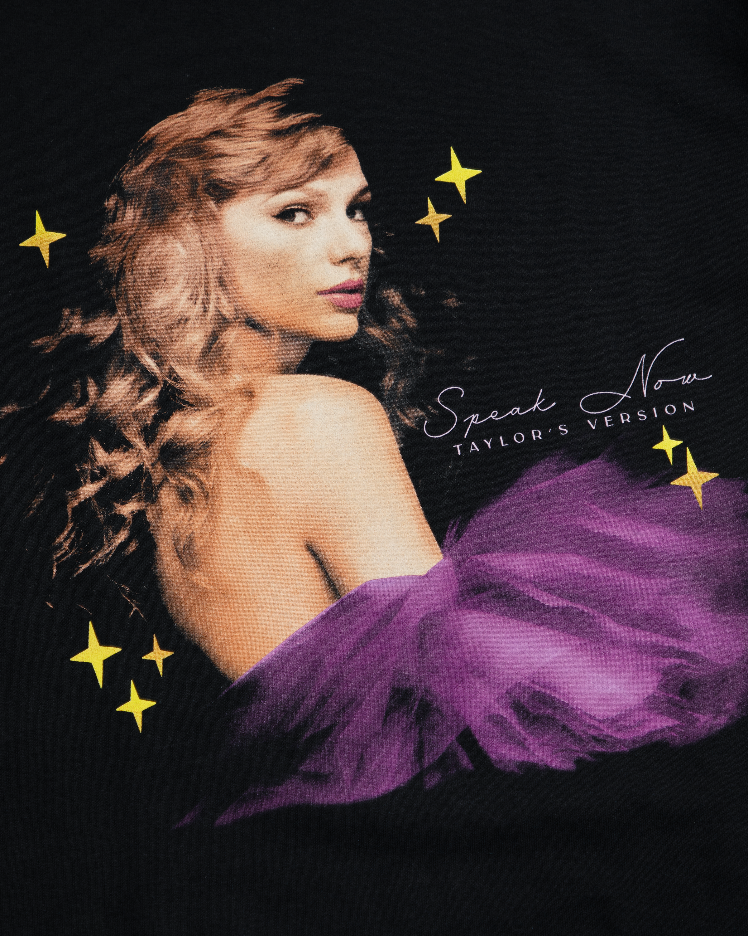 Speak Now (Taylor's Version) Black T-Shirt detail