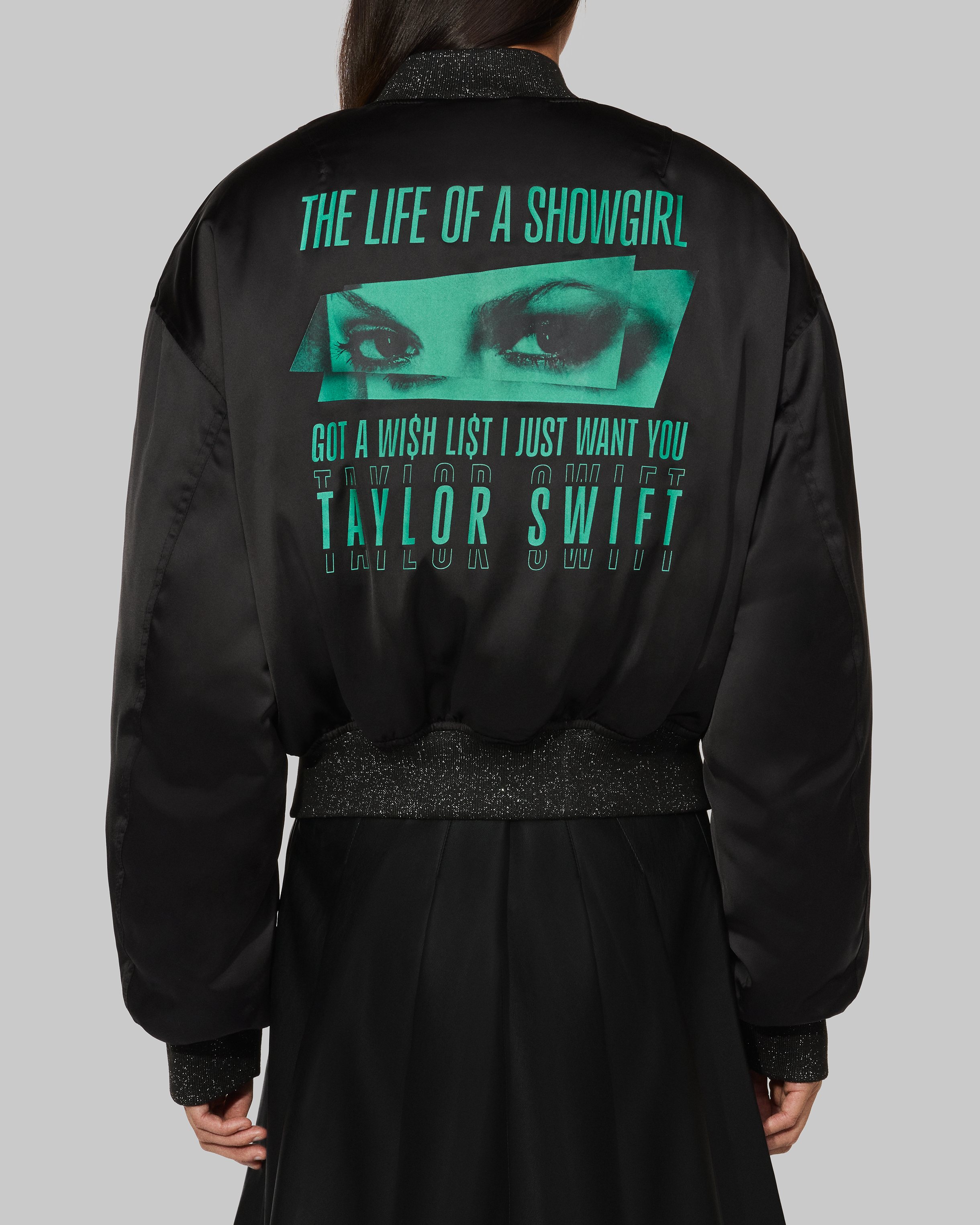 Got A Wi$hli$t Bomber Jacket Back on Model