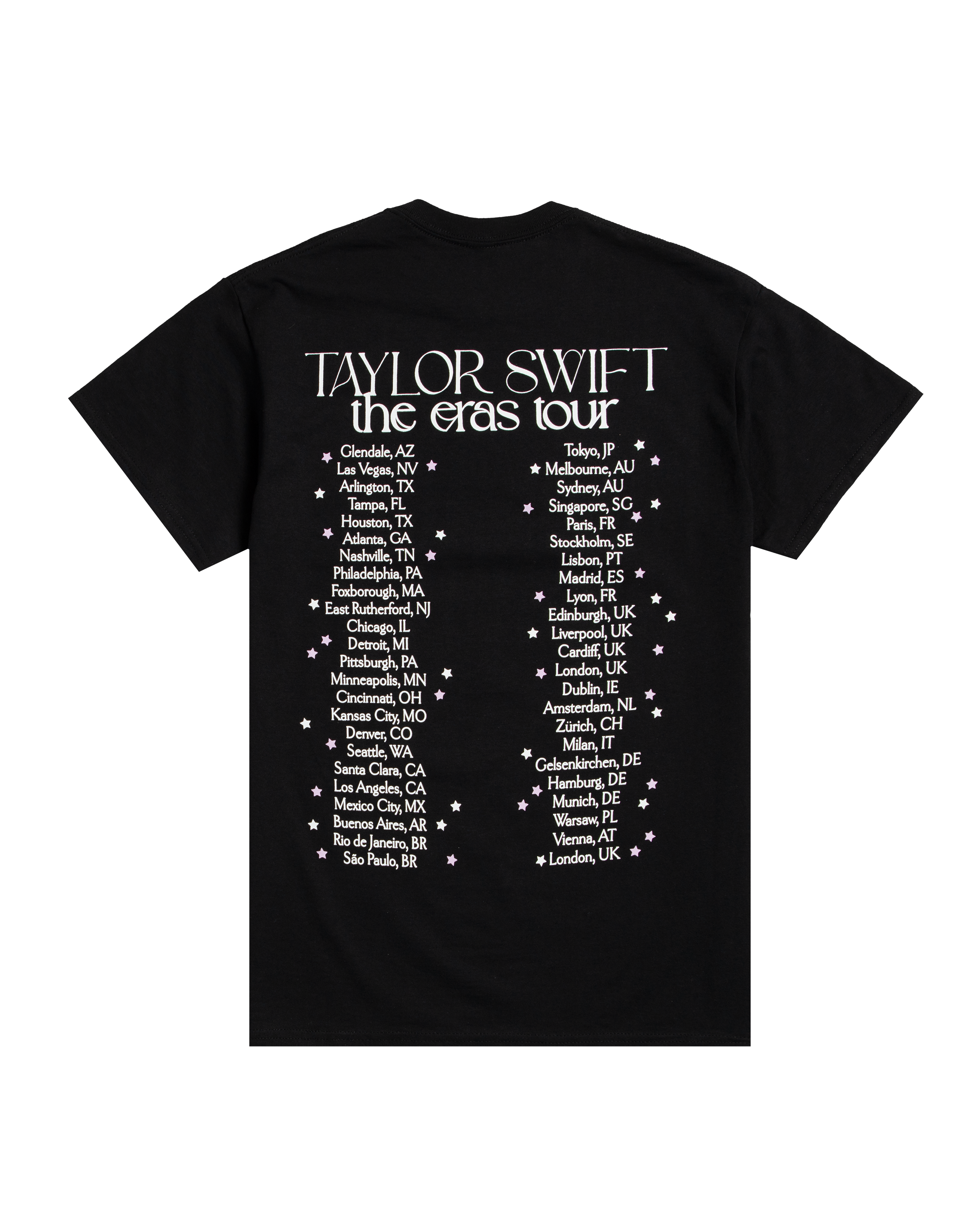Taylor Swift | The Eras Tour Live Photo Stars T-Shirt back