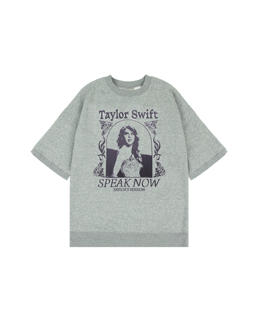 Speak Now (Taylor's Version) Heather Gray Fleece T-Shirt front