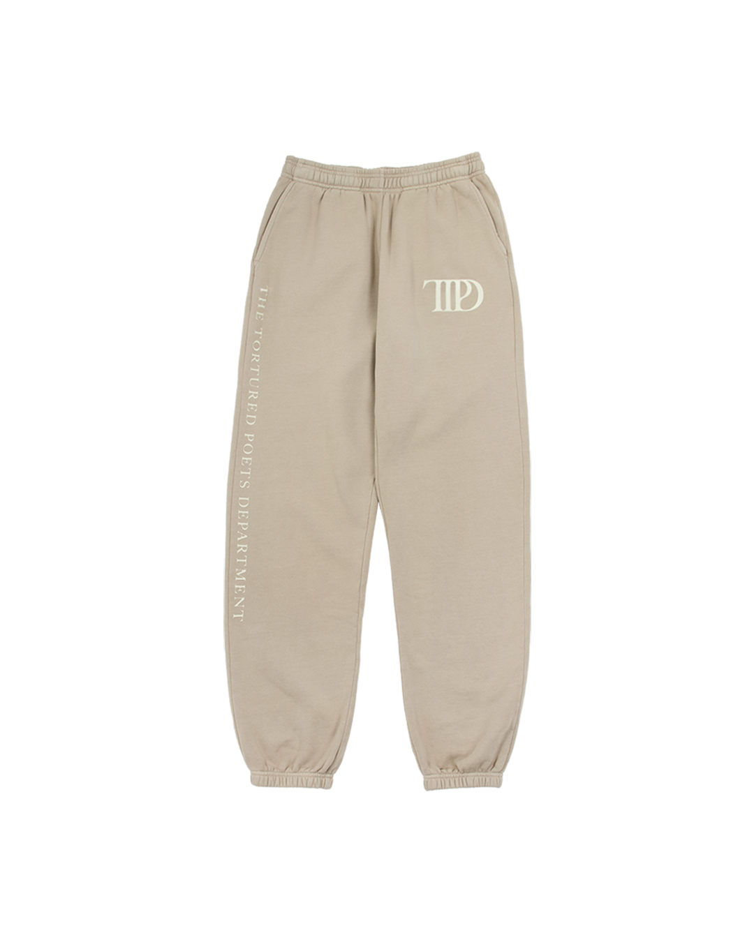 The Tortured Poets Department Beige Sweatpants front