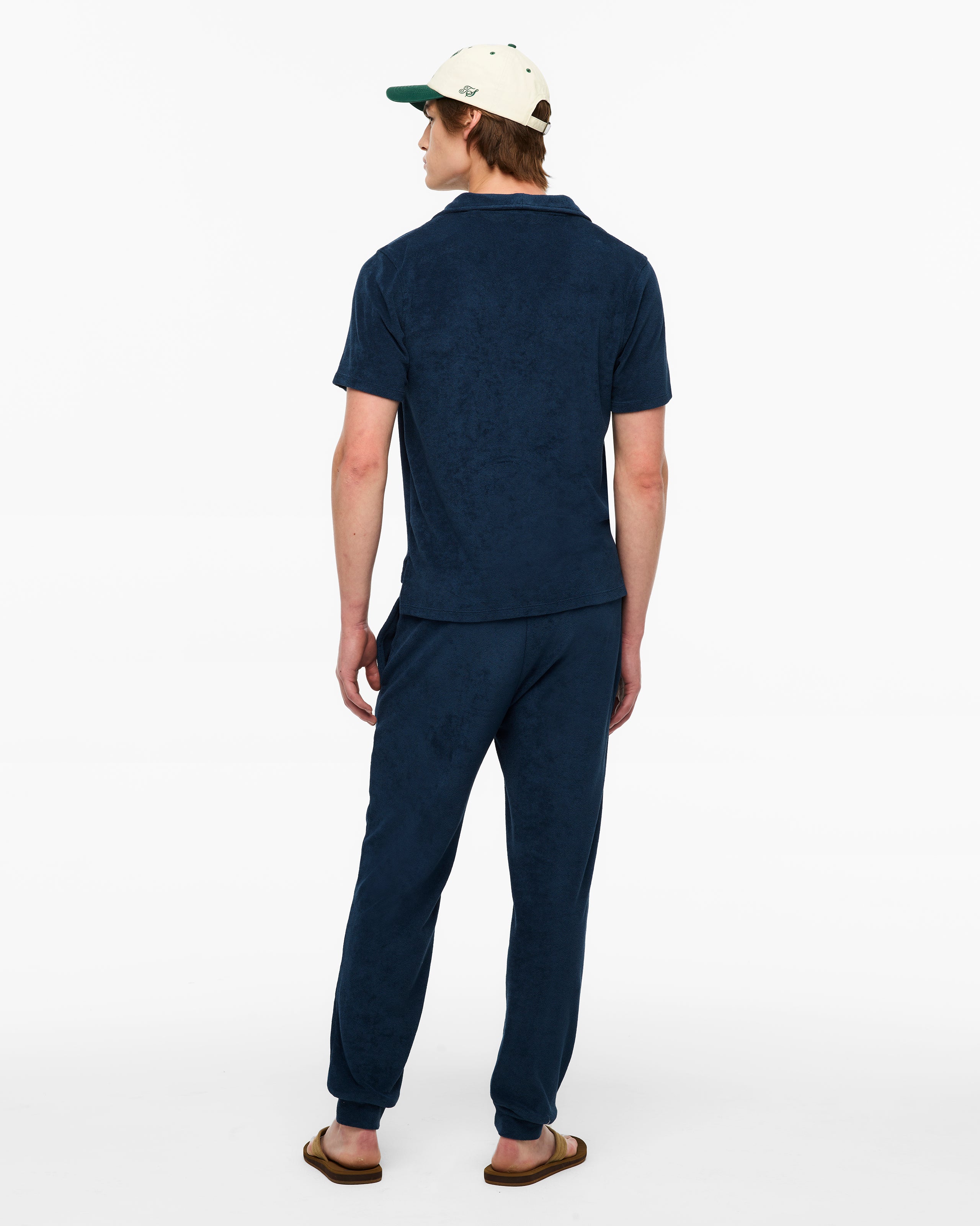 Last Great American Dynasty Terry Cloth Jogger L model full length back
