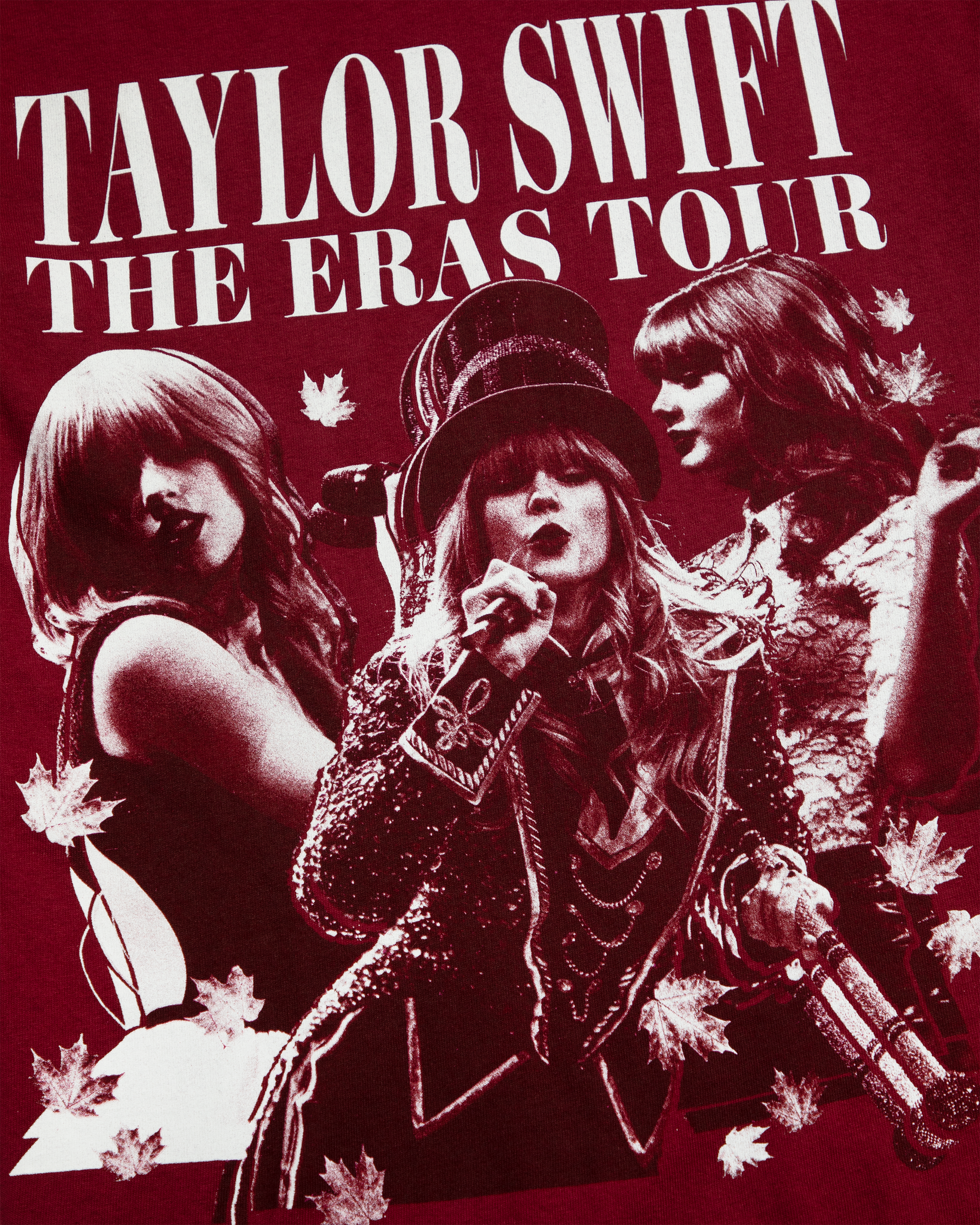 Taylor Swift | The Eras Tour RED (Taylor's Version) Album T-Shirt close up