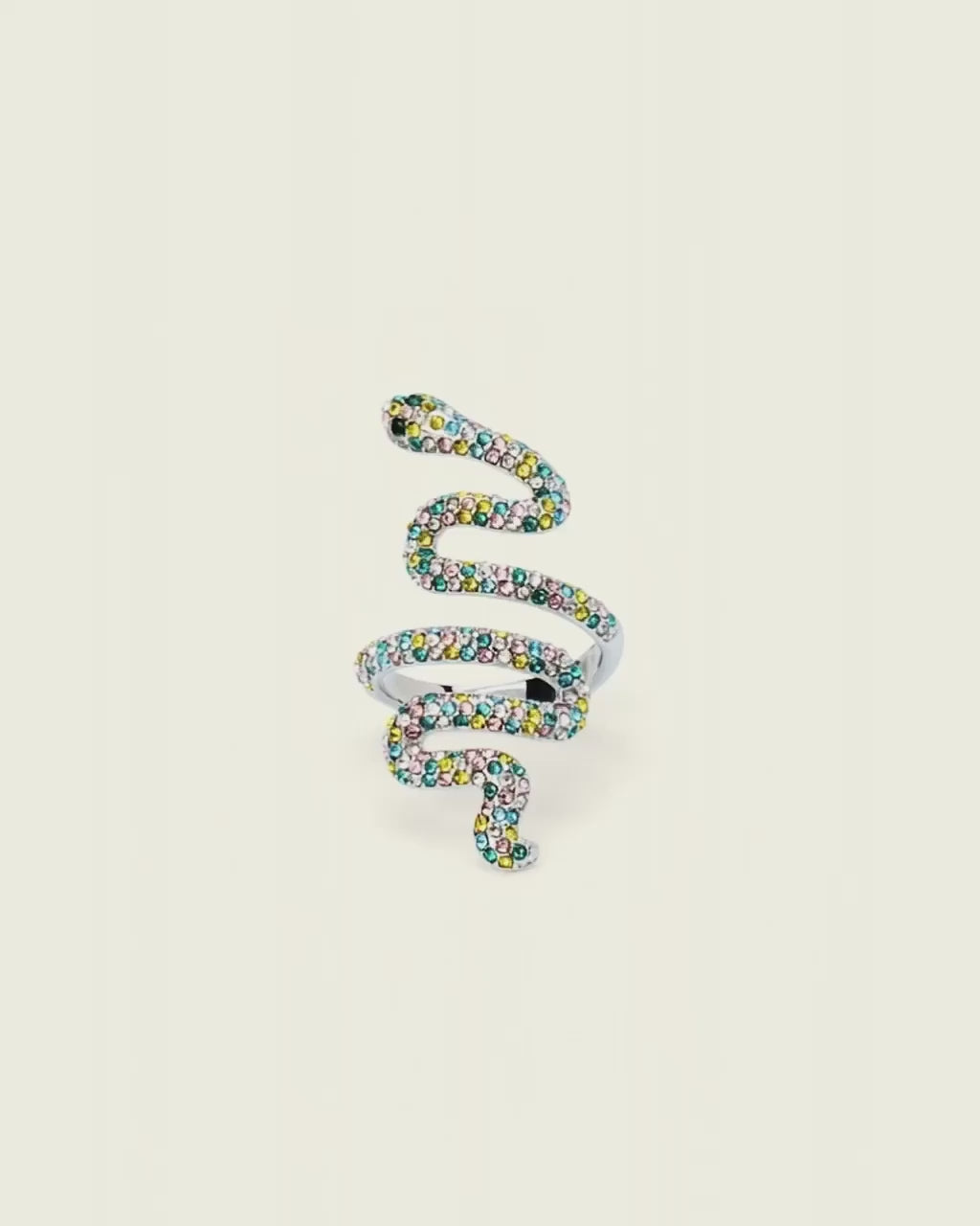Reputation Multicolor Snake Ring 360 video
