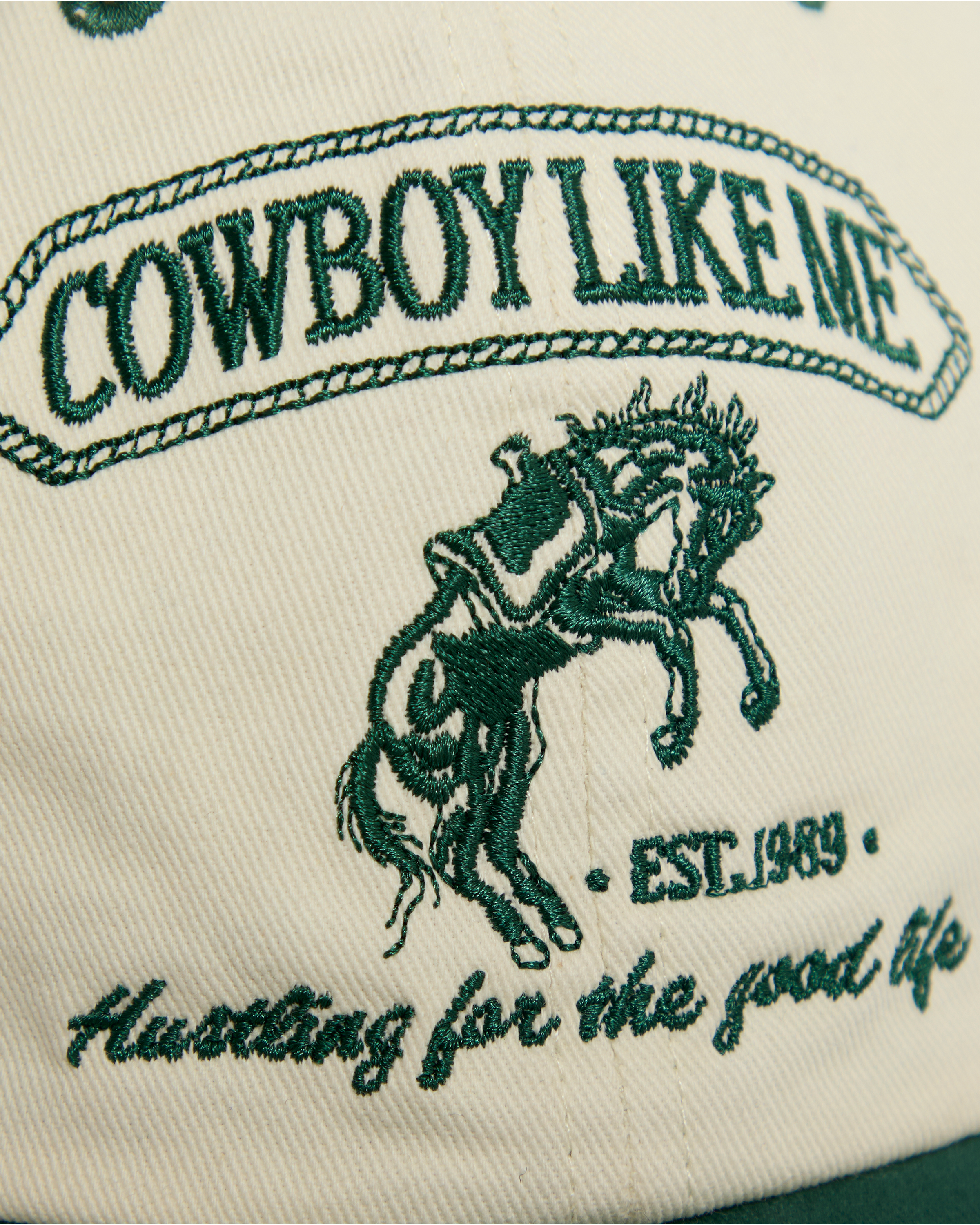 Cowboy Like Me Hat detail